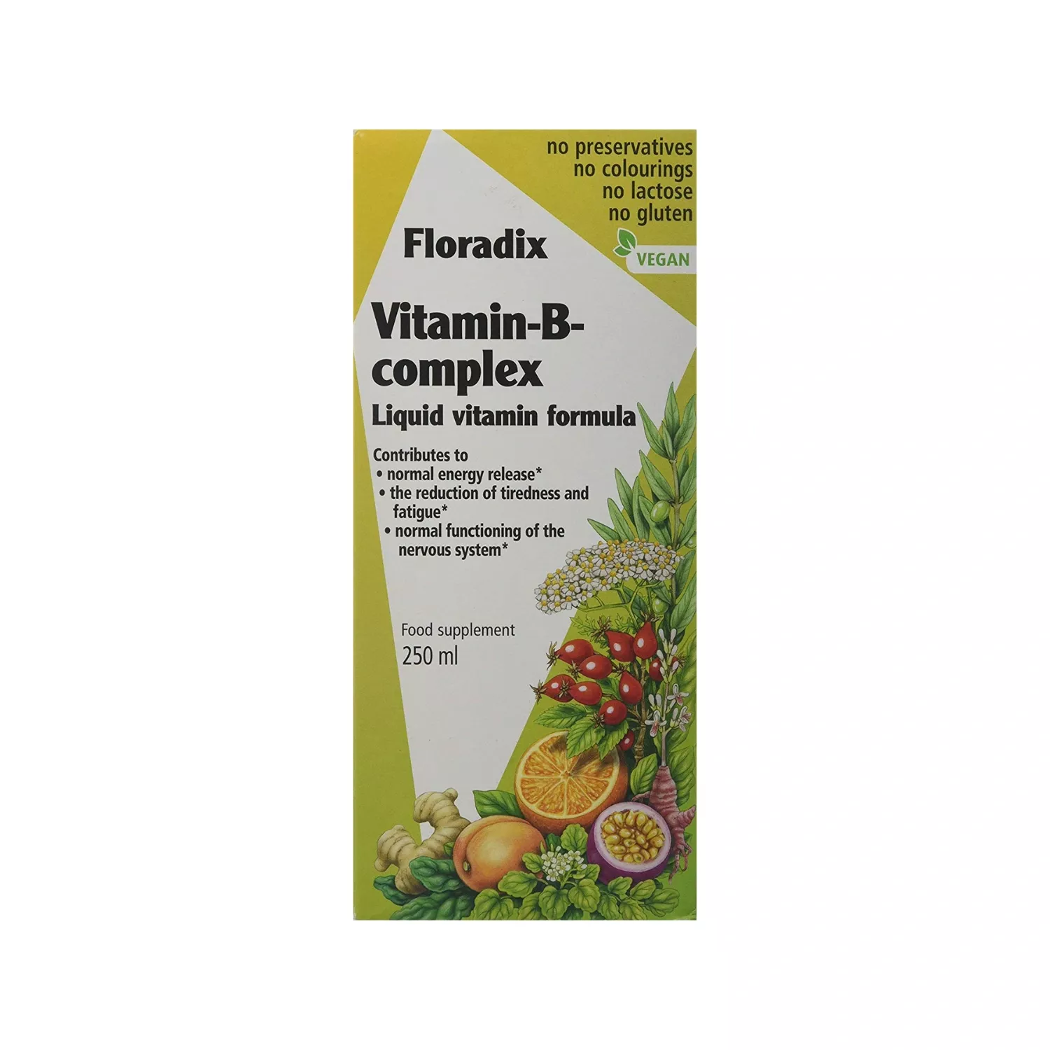 Floradix Vitamin-B Complex Liquid Vitamin Formula 250ml