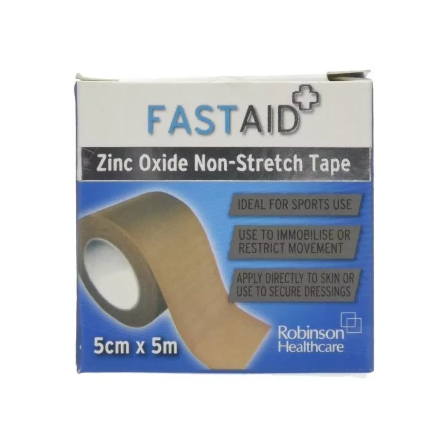 Fastaid Zinc Oxide Non-Stretch Tape 5cm x 5m