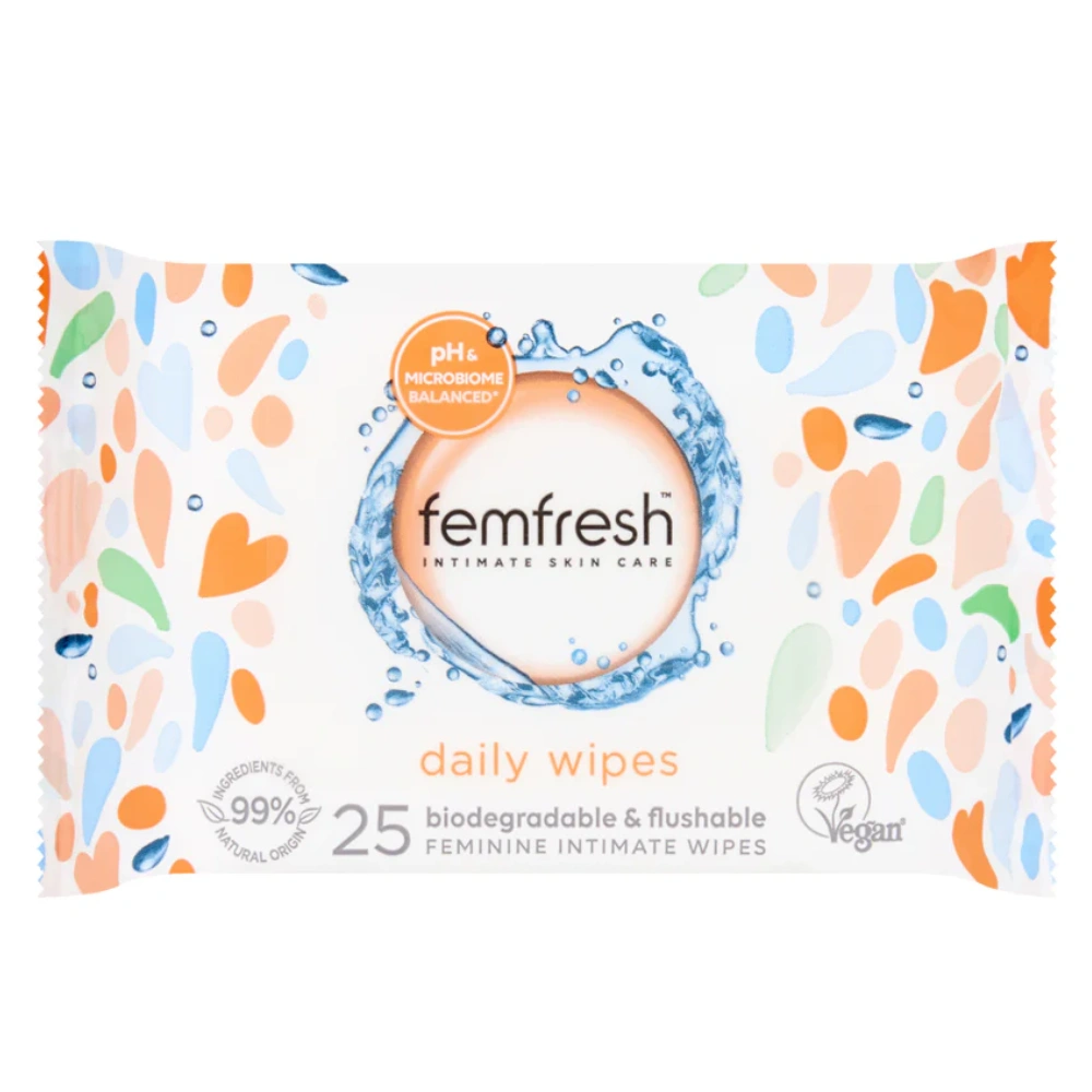 Femfresh Body Fresheners Range Cleansing Wipes 25 Count