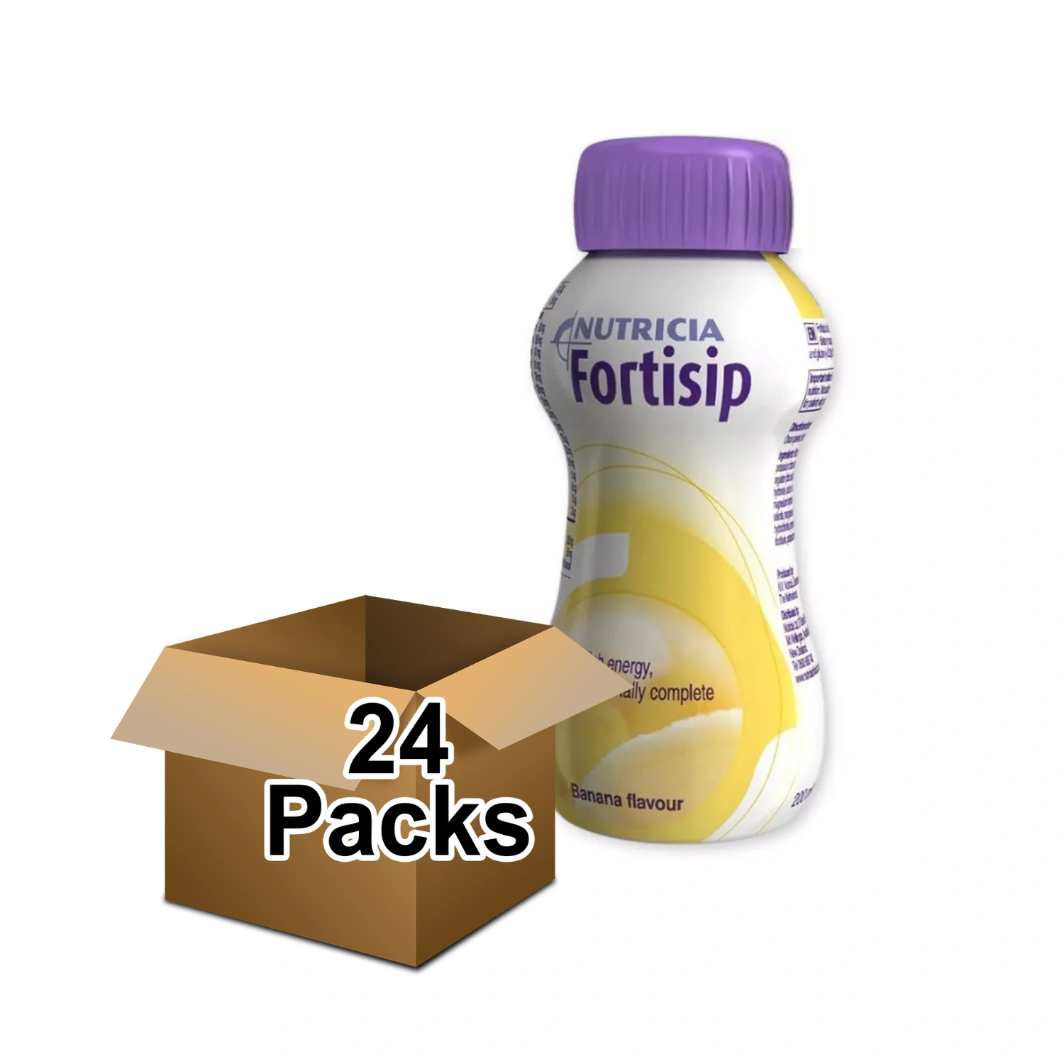 24x Fortisip High Energy Banana Drink 200ml Bottle
