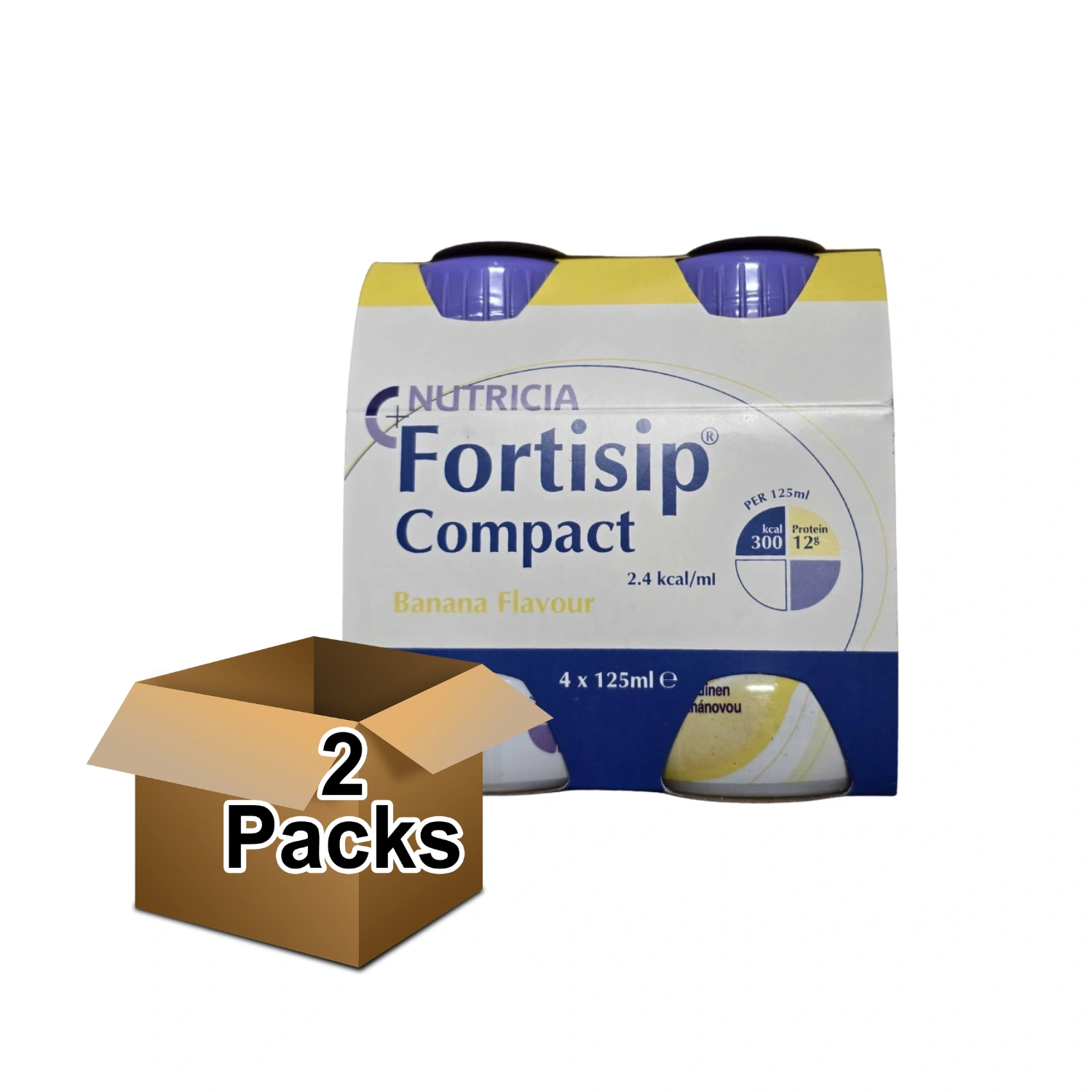 Fortisip Compact 4x125ml (2 Boxes - 8x125ml) Banana