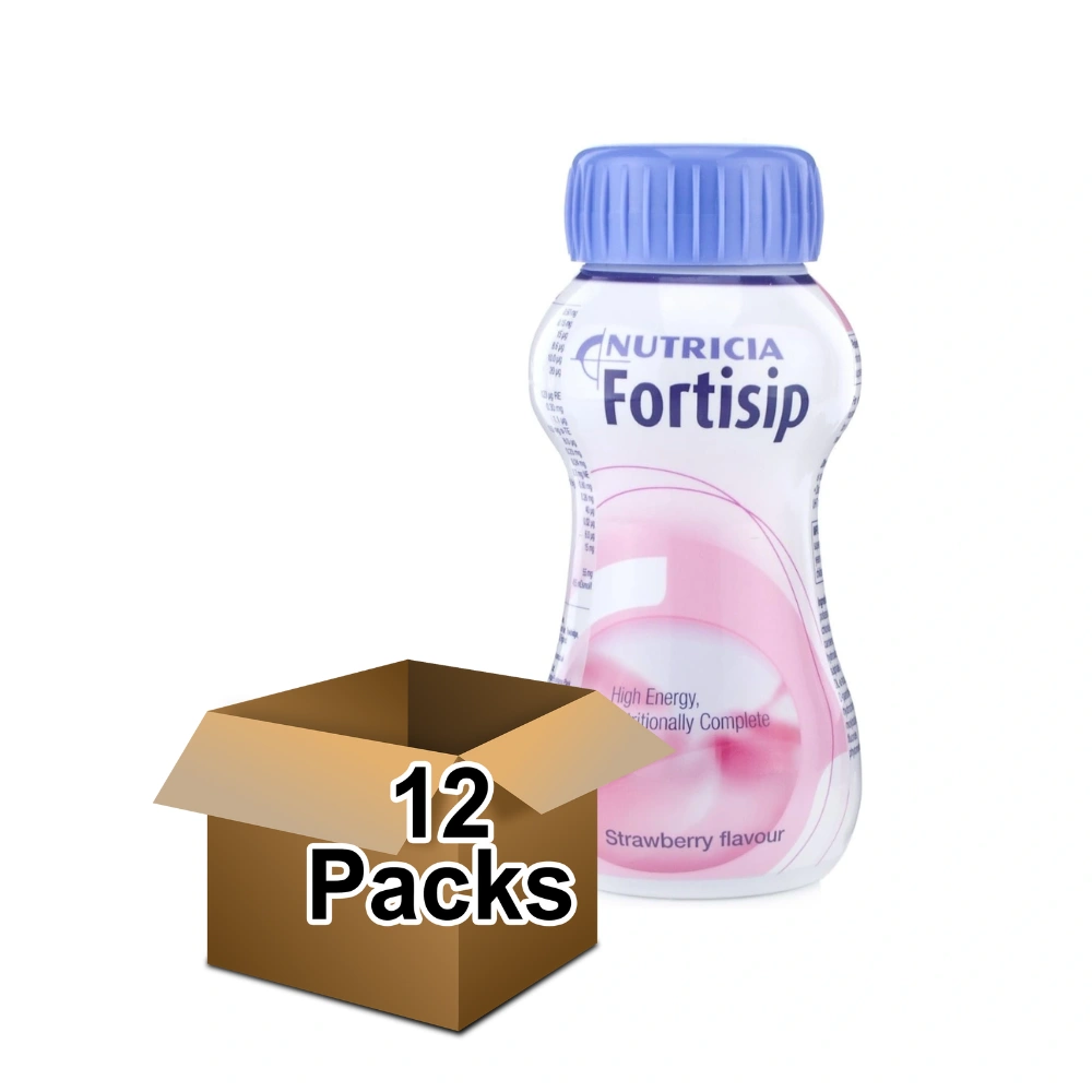 Fortisip High Energy Strawberry Drink 200ml (Pack of 12)