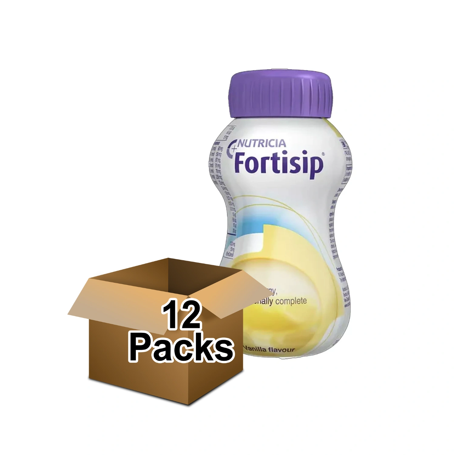 Fortisip Milkshake Style Vanilla Flavour 12 x 200ml