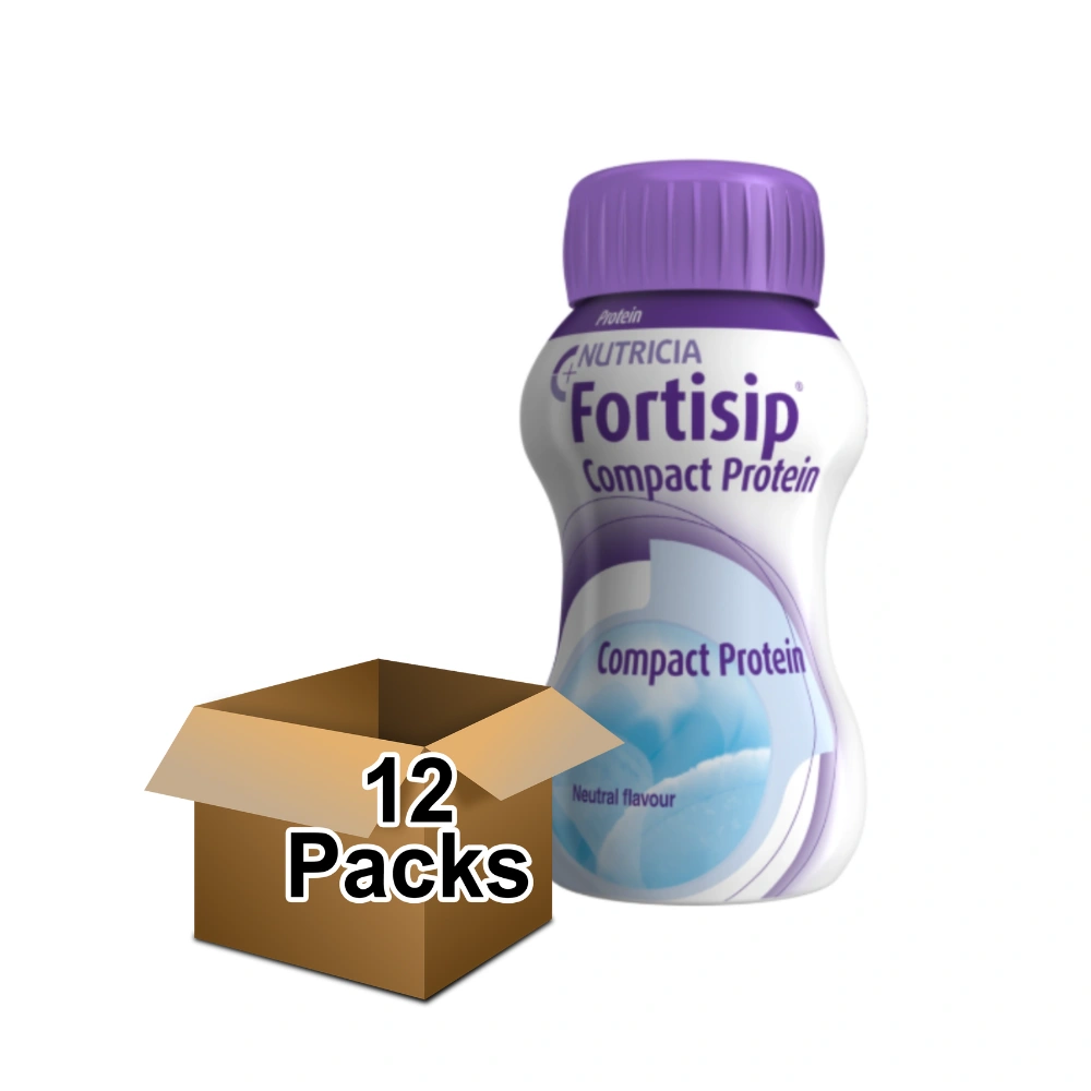 Fortisip Neutral High Energy Milkshake Supplement Bottle 12 x 200ml