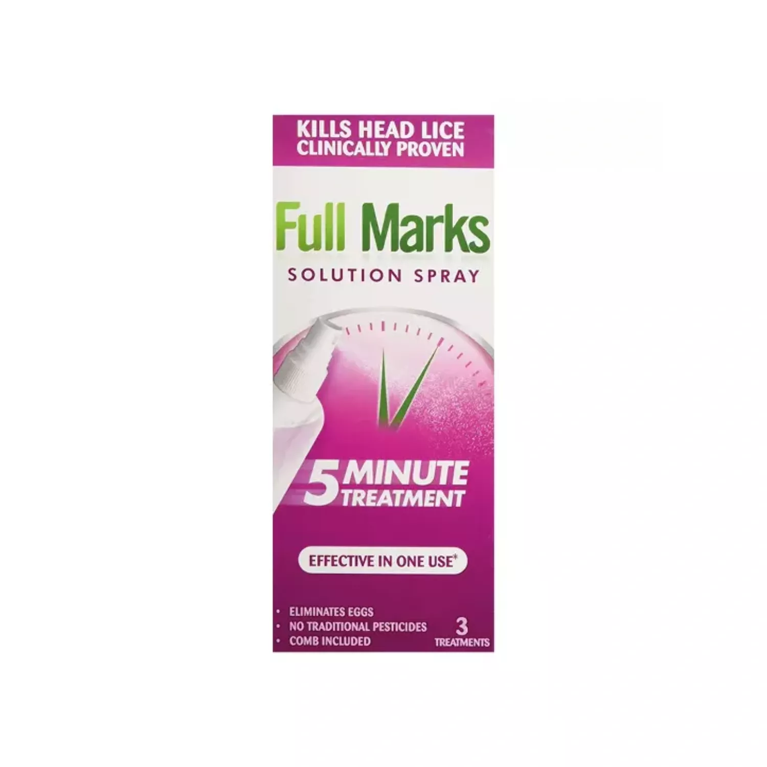 Full Marks Solution 5 Minute Treatment With Comb