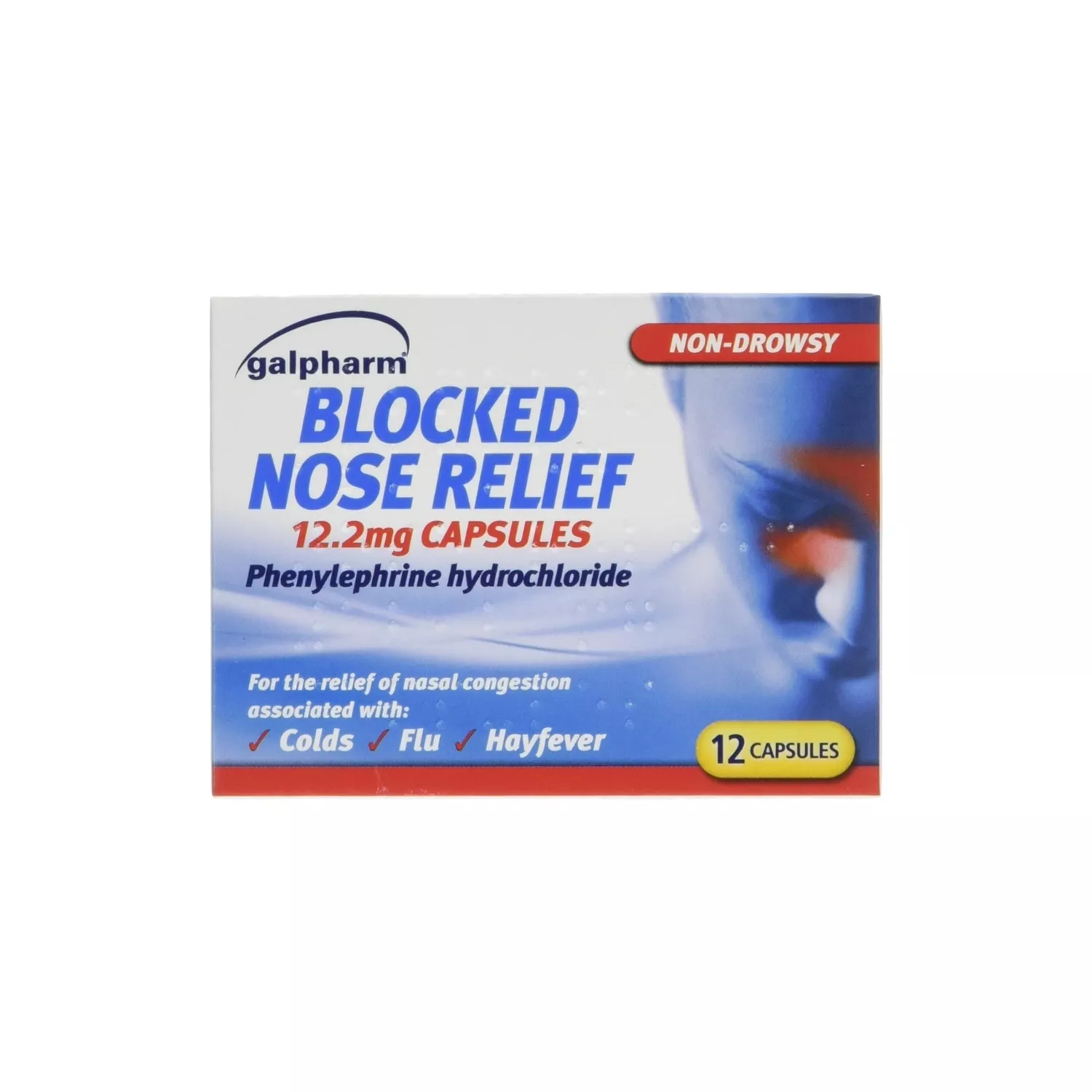 Galpharm Blocked Nose Relief 12 Capsules