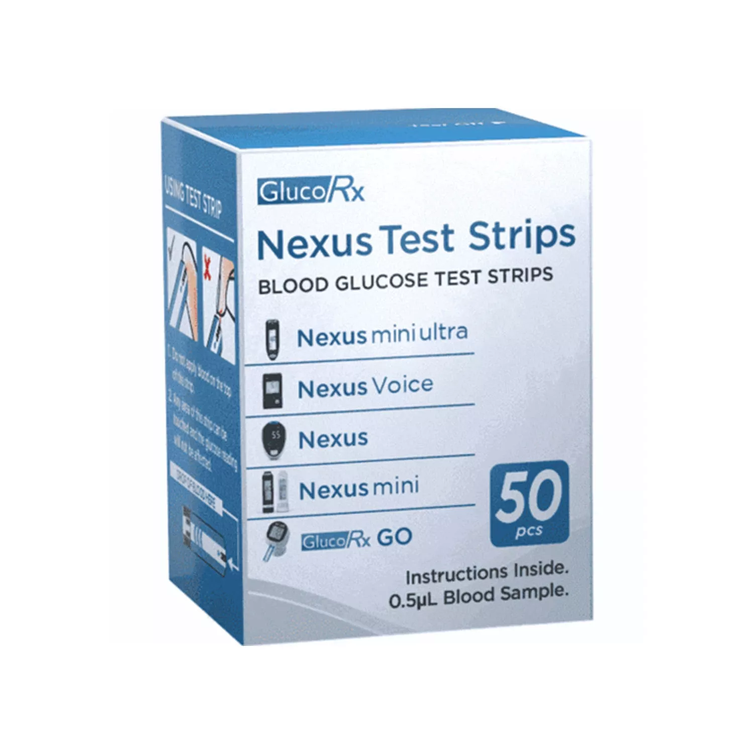 Glucorx Nexus Test Strips 50