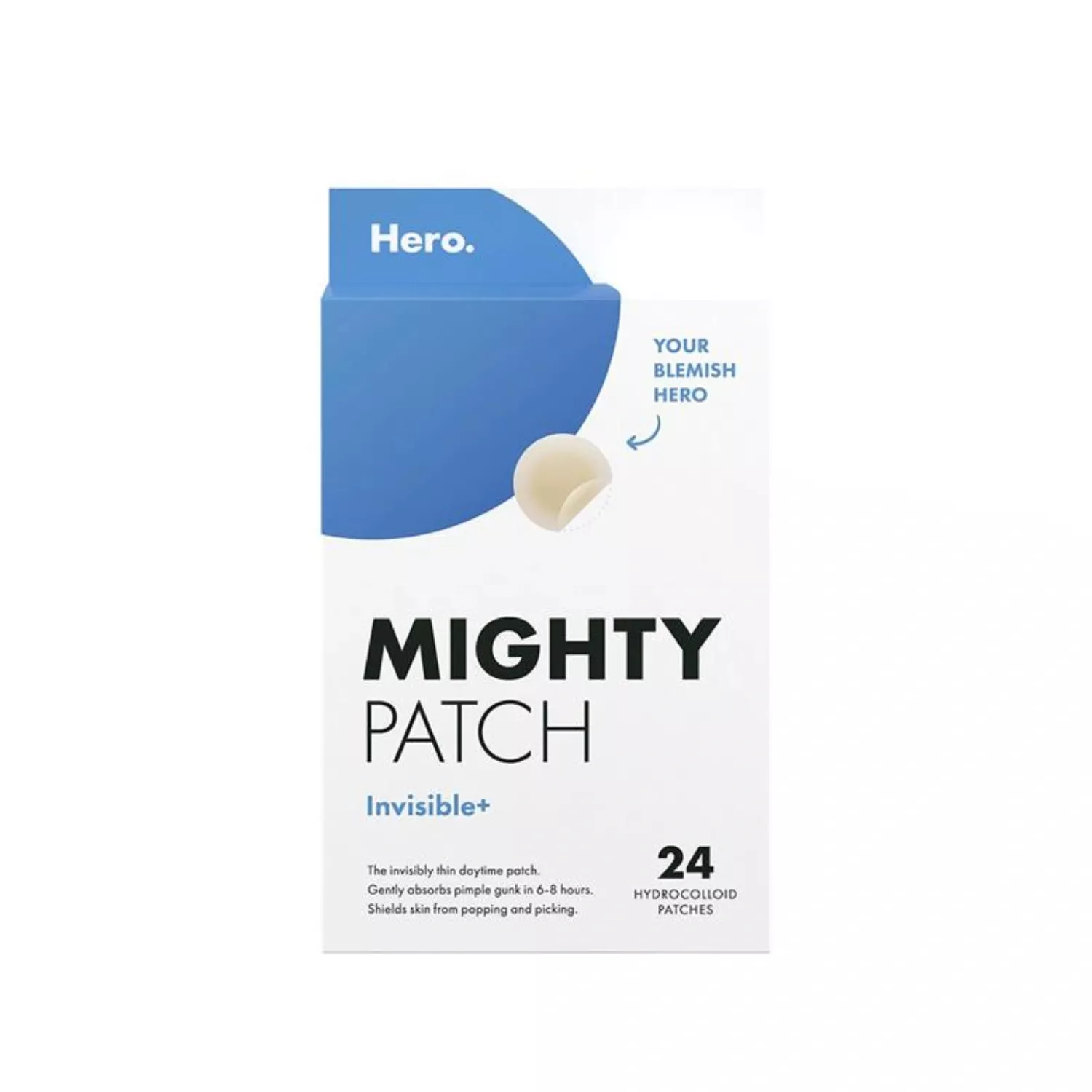 Hero Facestrips Mighty Patch Invisible 24 Count