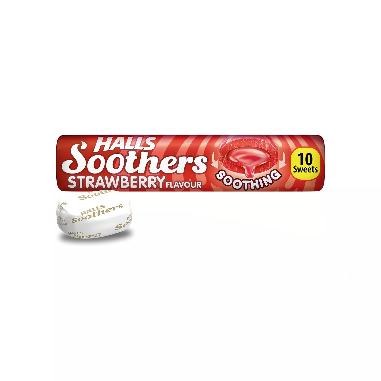 Halls Soothers Strawberry Juice Sweets 45g