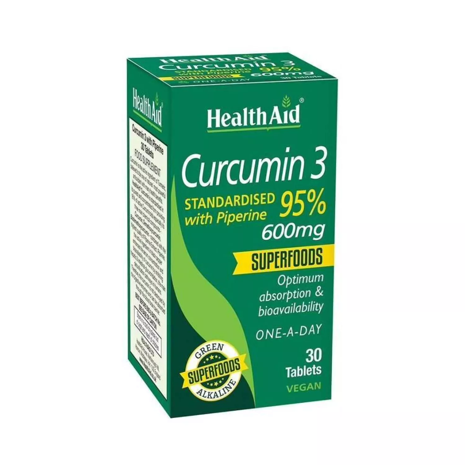 HealthAid Curcumin 3 Tablets Pack of 30