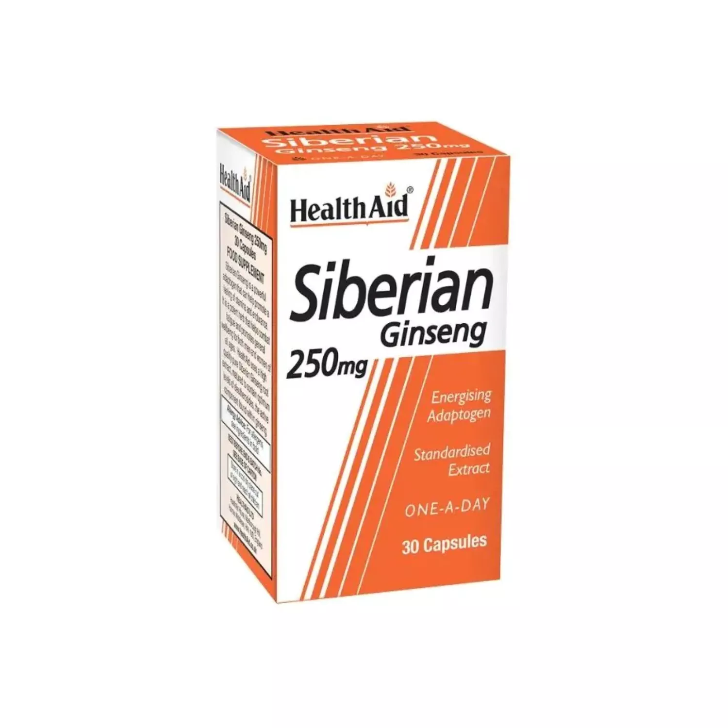 HealthAid Siberian Ginseng 250mg 30 Capsules
