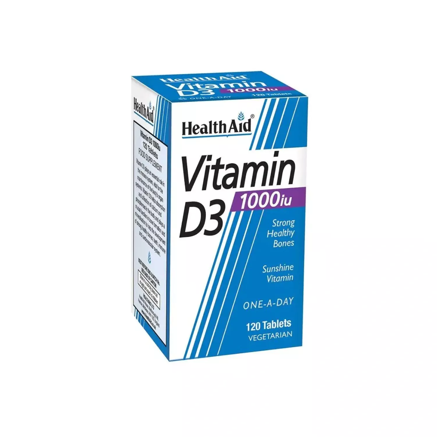 HealthAid Vitamin D3 1000iu 120 Tablets