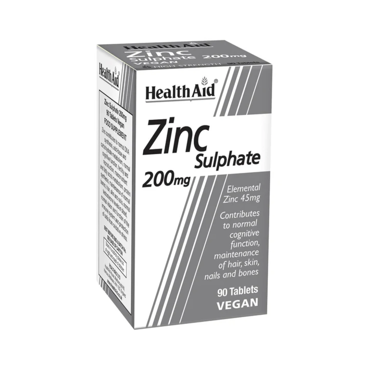 HealthAid Zinc Sulphate 200mg - 90 Tablets