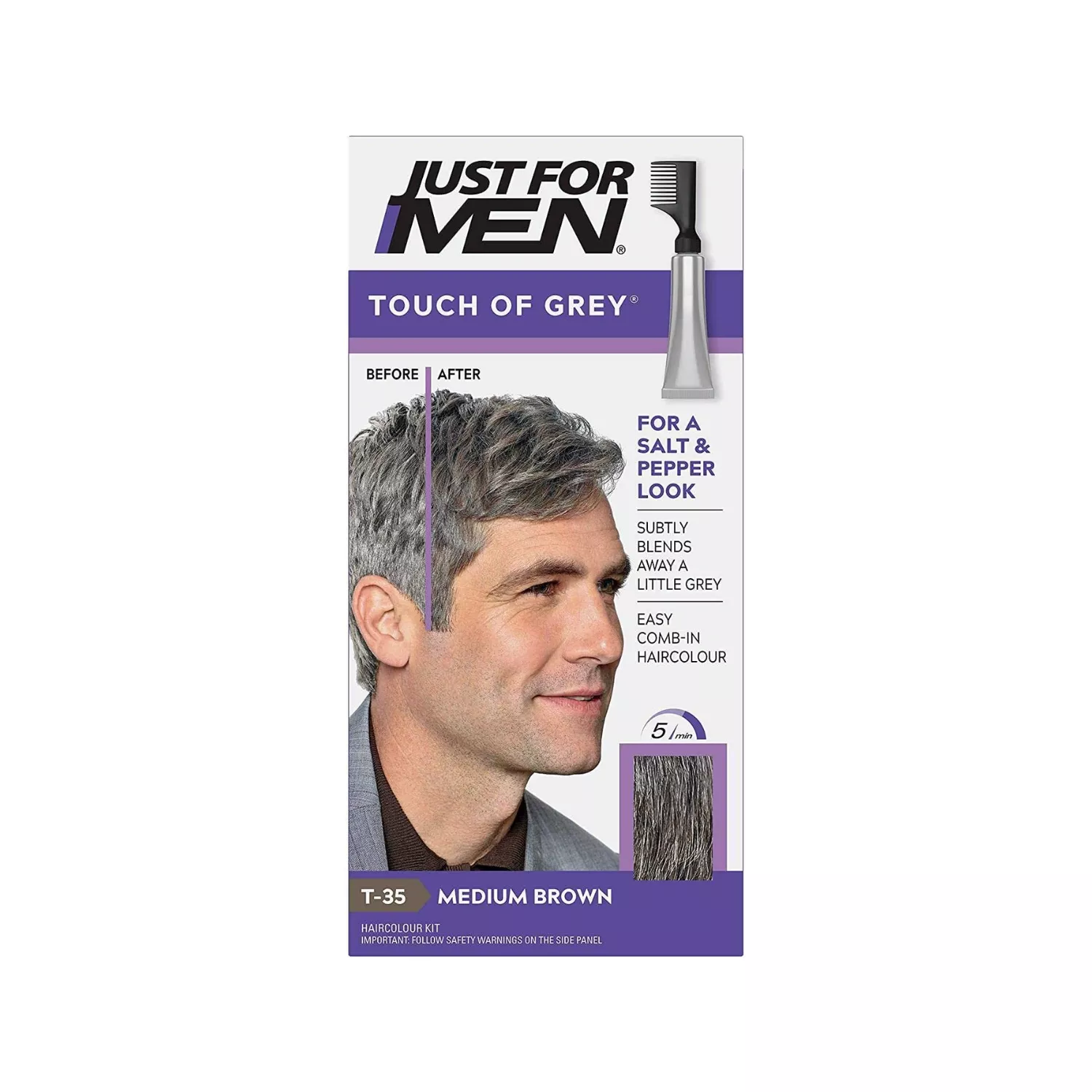 Just For Men Touch of Grey Medium Brown T35
