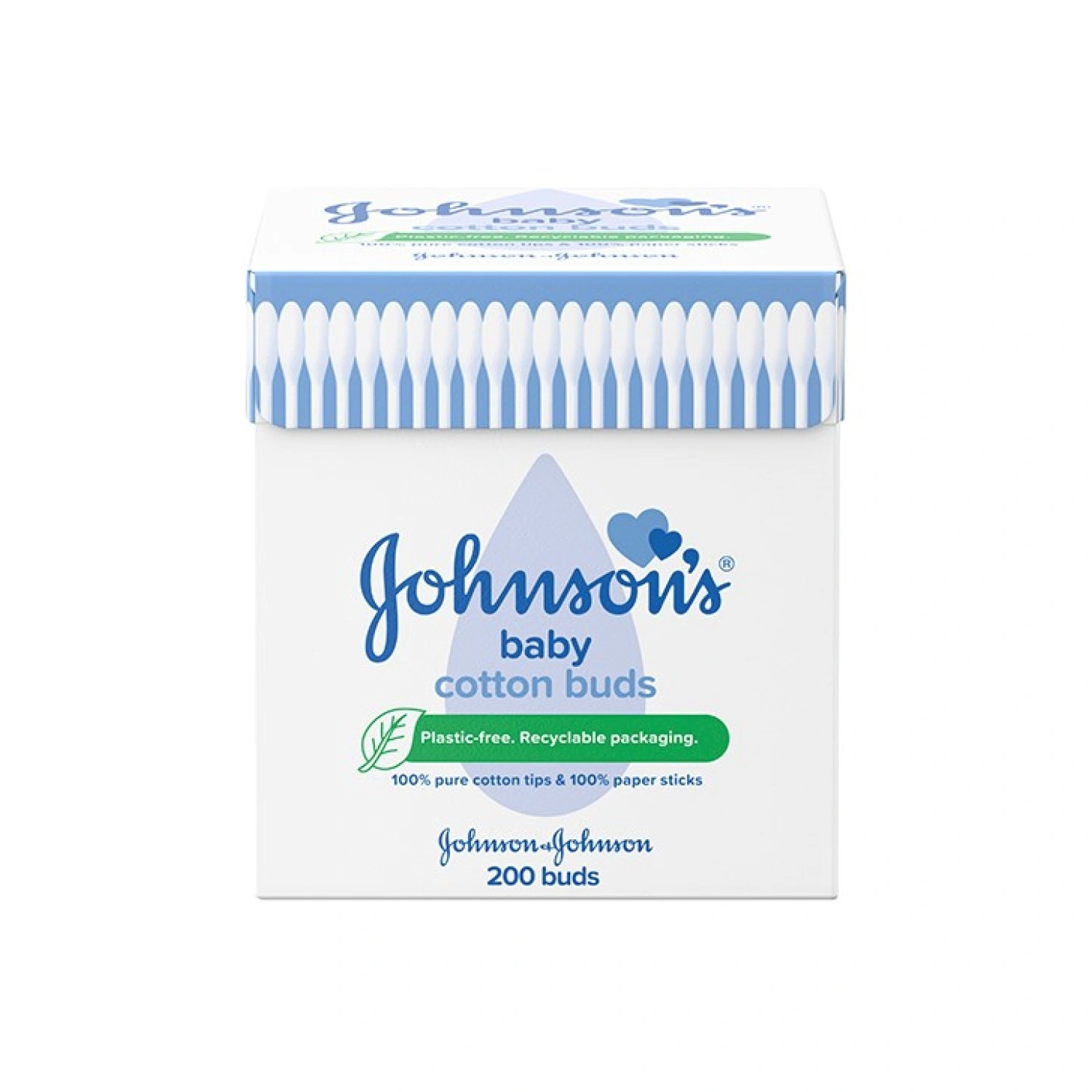 Johnson's Baby Pure Cotton Buds 200 - Pack of 6