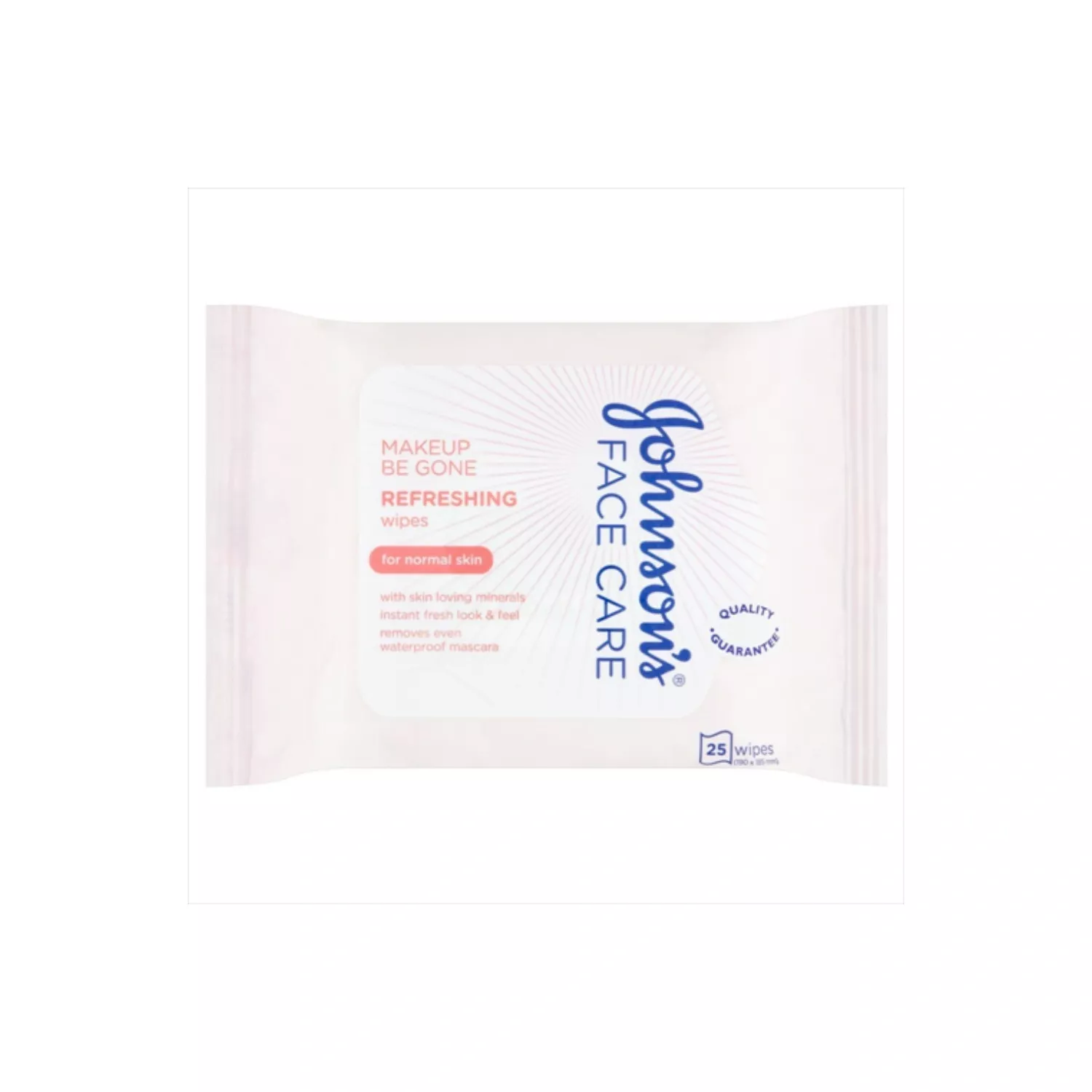 Johnson's Face Care Makeup Be Gone Refreshing 25 Wipes