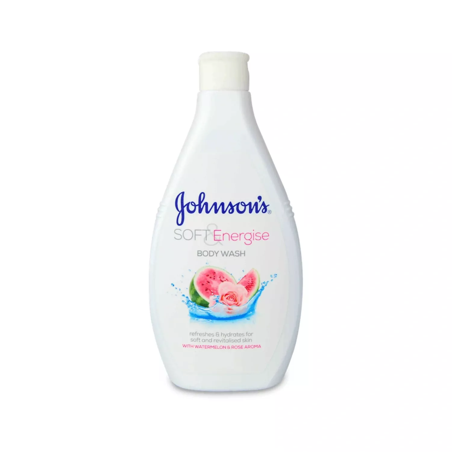 Johnsons Soft And Energise Body Wash With Watermelon And Rose Aroma 400ml