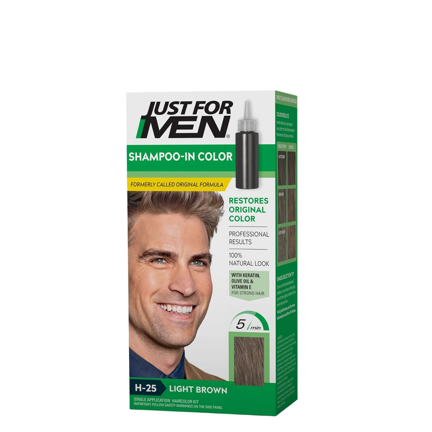 Just For Men Shampoo-In Haircolour Natural Light Brown H-25