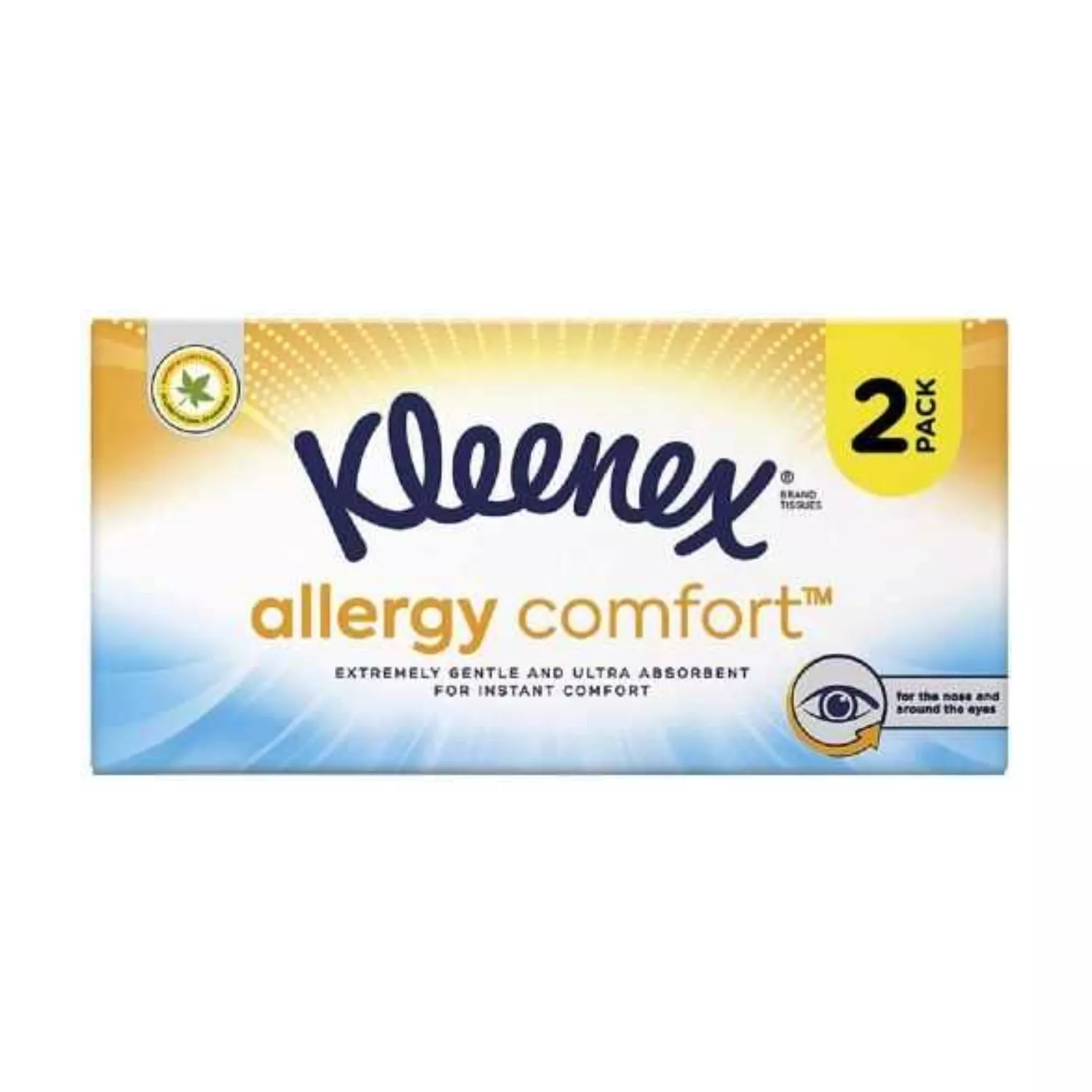 Kleenex Allergy Comfort Tissues Twin Pack -56