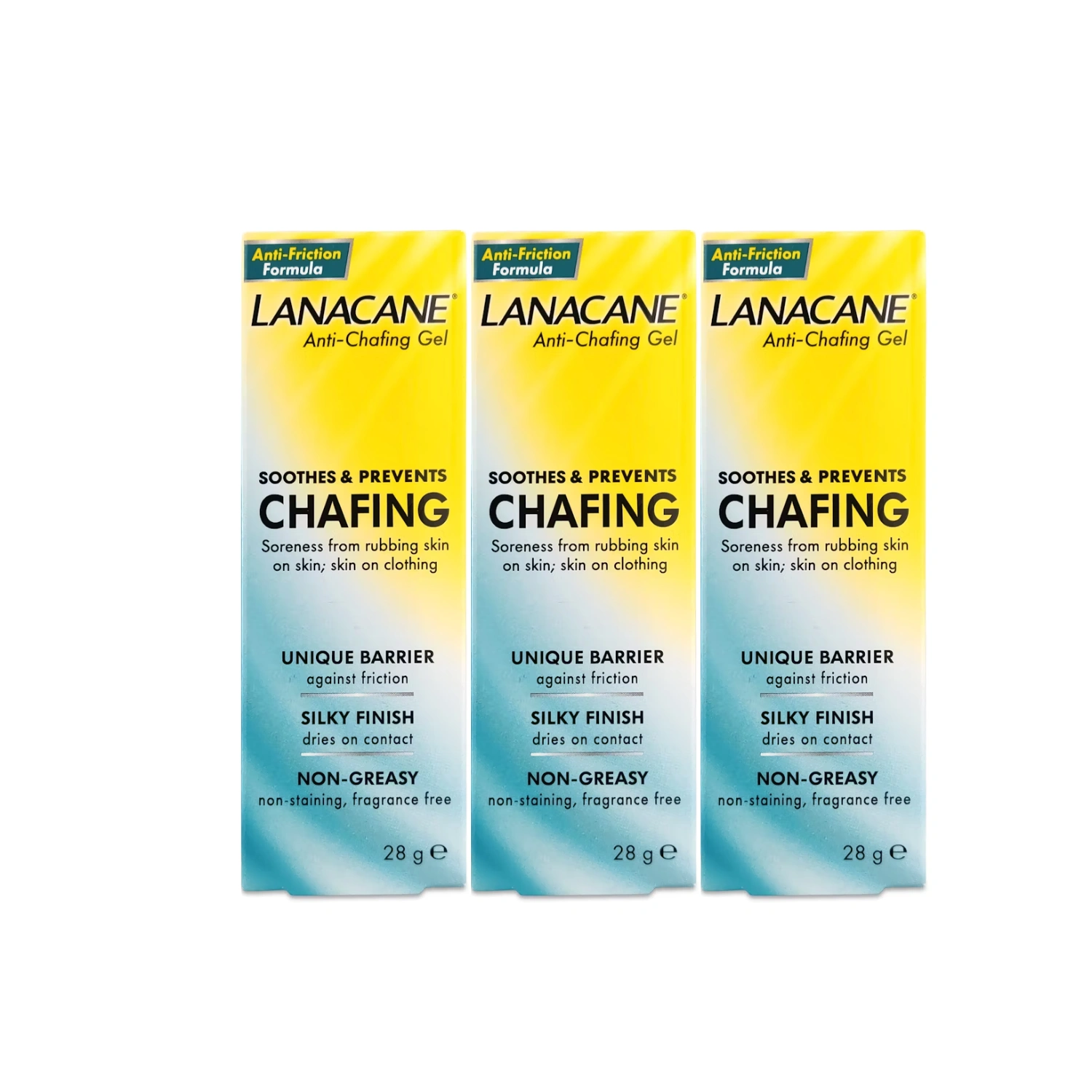 Lanacane Anti-Chafing Gel 28g - Pack of 3
