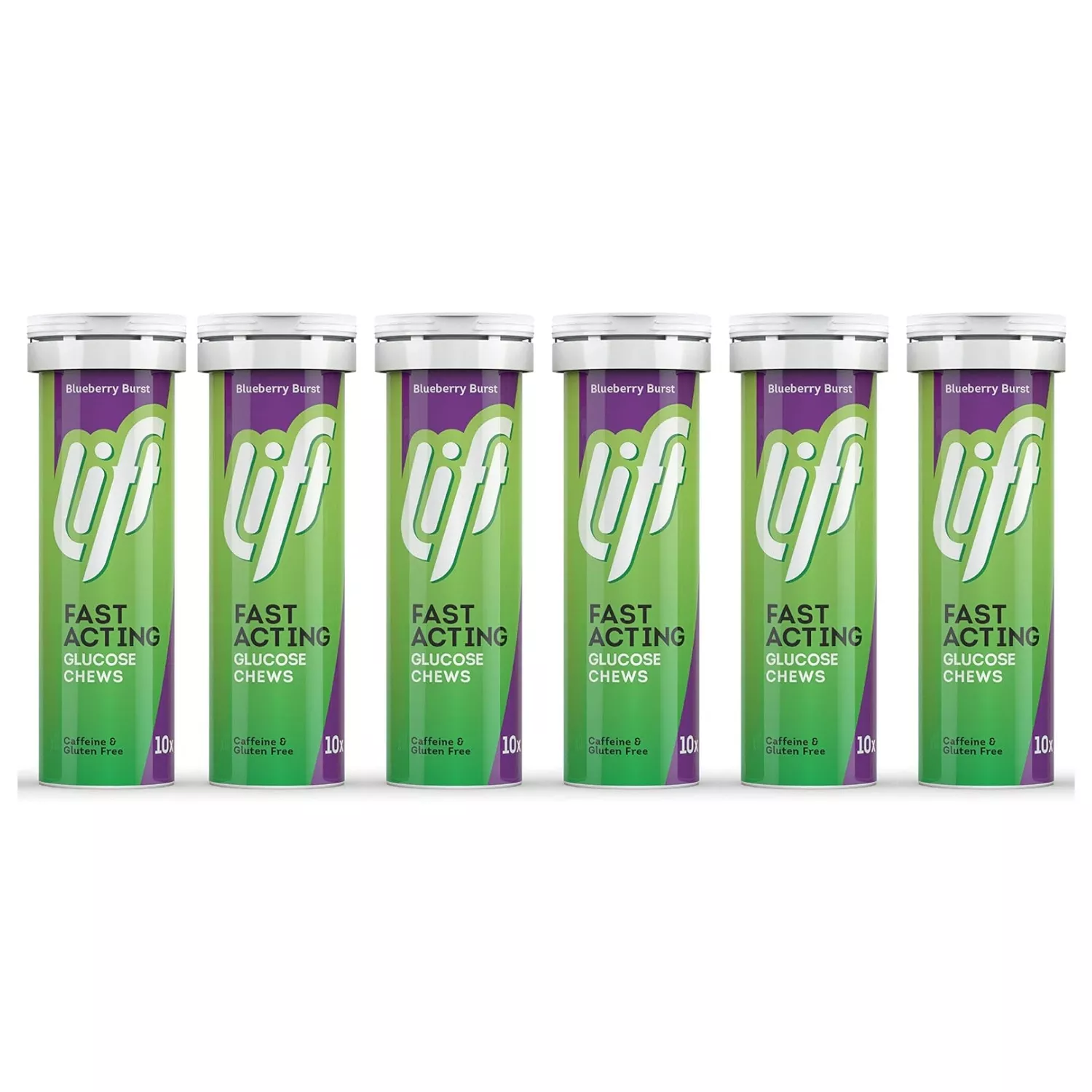 Lift Glucose Chewable Blueberry 10 Tablets | 6 Pack