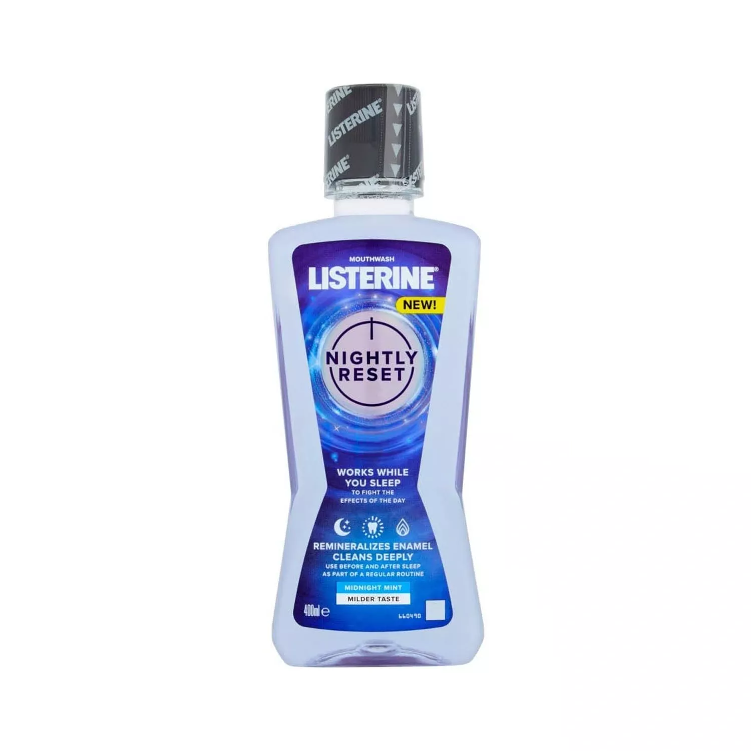 Listerine Nightly Reset Midnight Mint Mouthwash 400ml