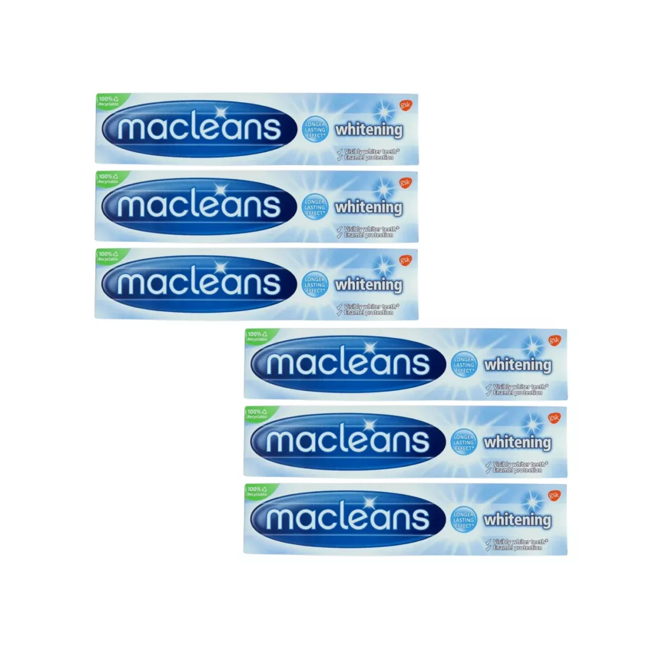 Macleans Whitening Toothpaste 100ml – Pack of 6