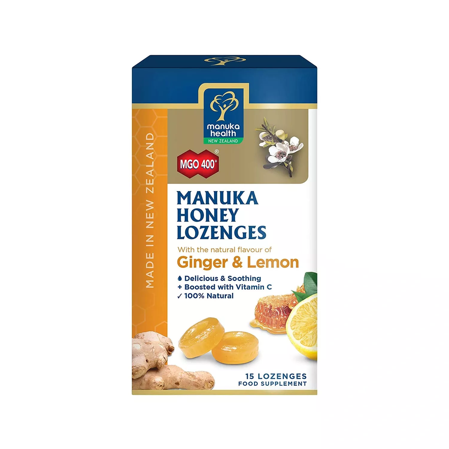 Manuka Manuka Honey Candy Mgo400 + Ginger and Lemon 100 g