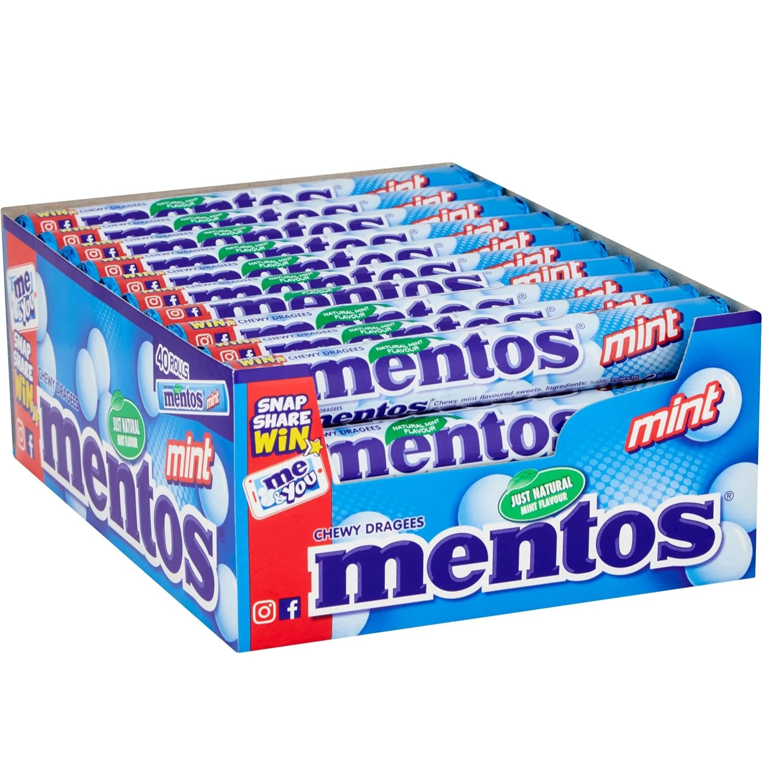 Mentos Rolls Mint Pack of 40