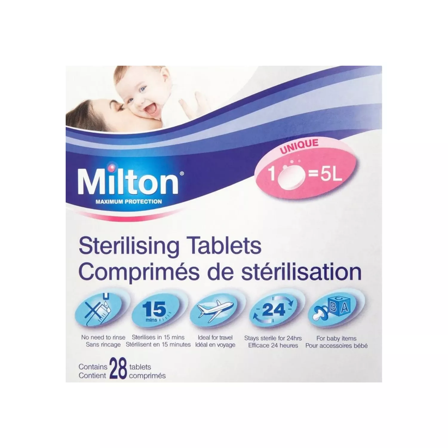 Milton Sterilising Maximum Protection 28 Tablets