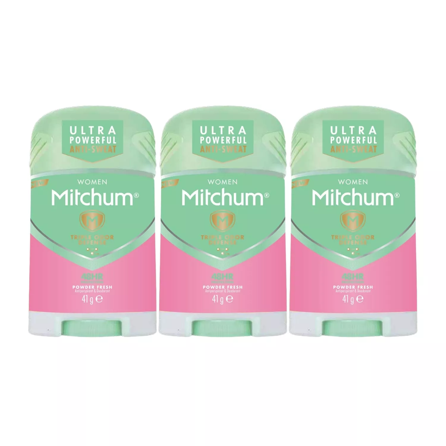 Mitchum Powder Fresh Deodorant Stick 41g - Pack of 3