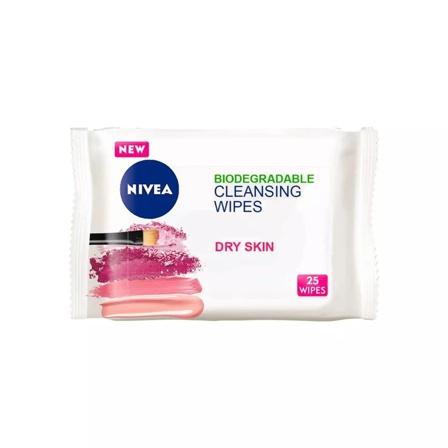 NIVEA Biodegradable Cleansing Face Wipes 25 Count