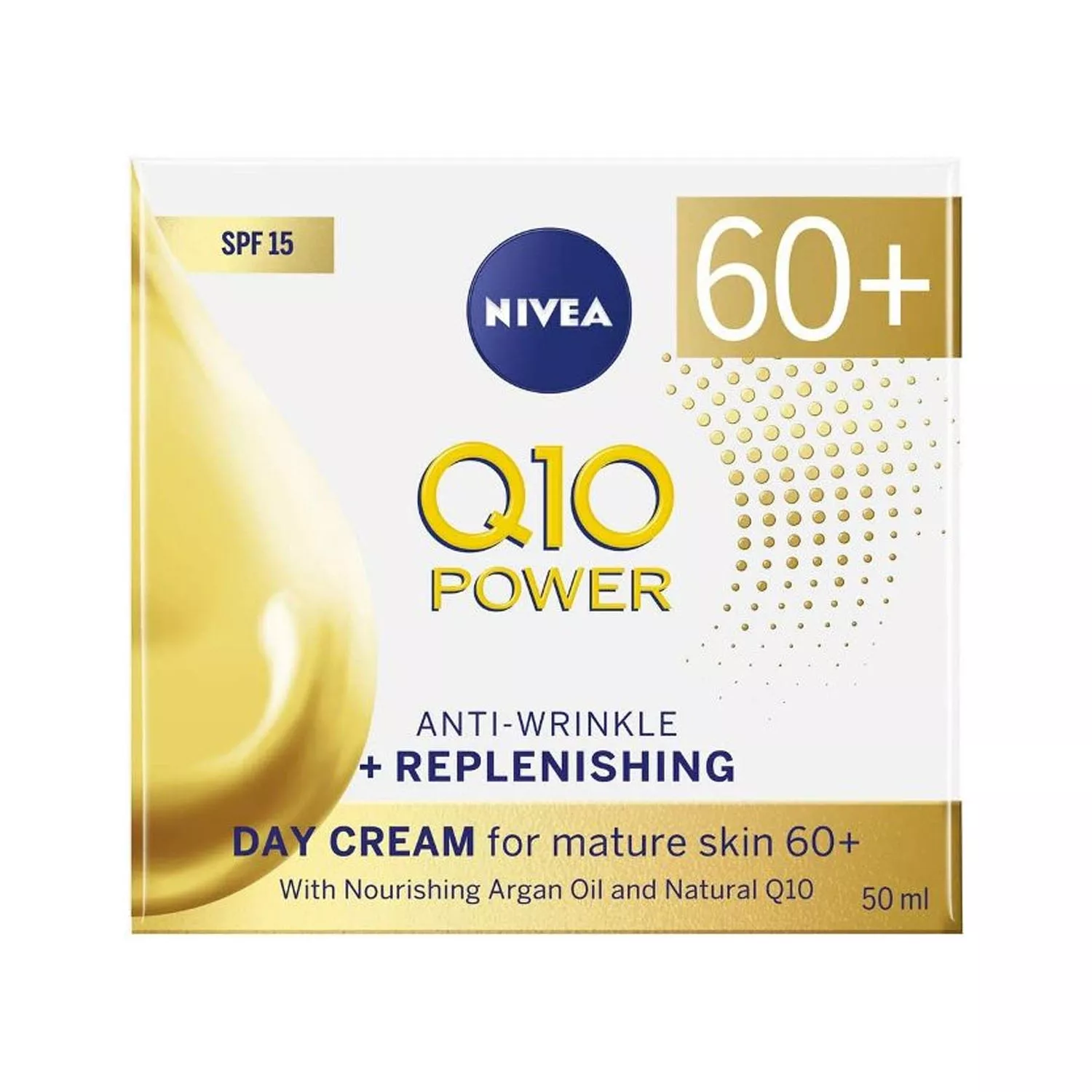 Nivea Q10 Power 60+ Skin Anti-Wrinkle + Replenishing Day Cream 50ml