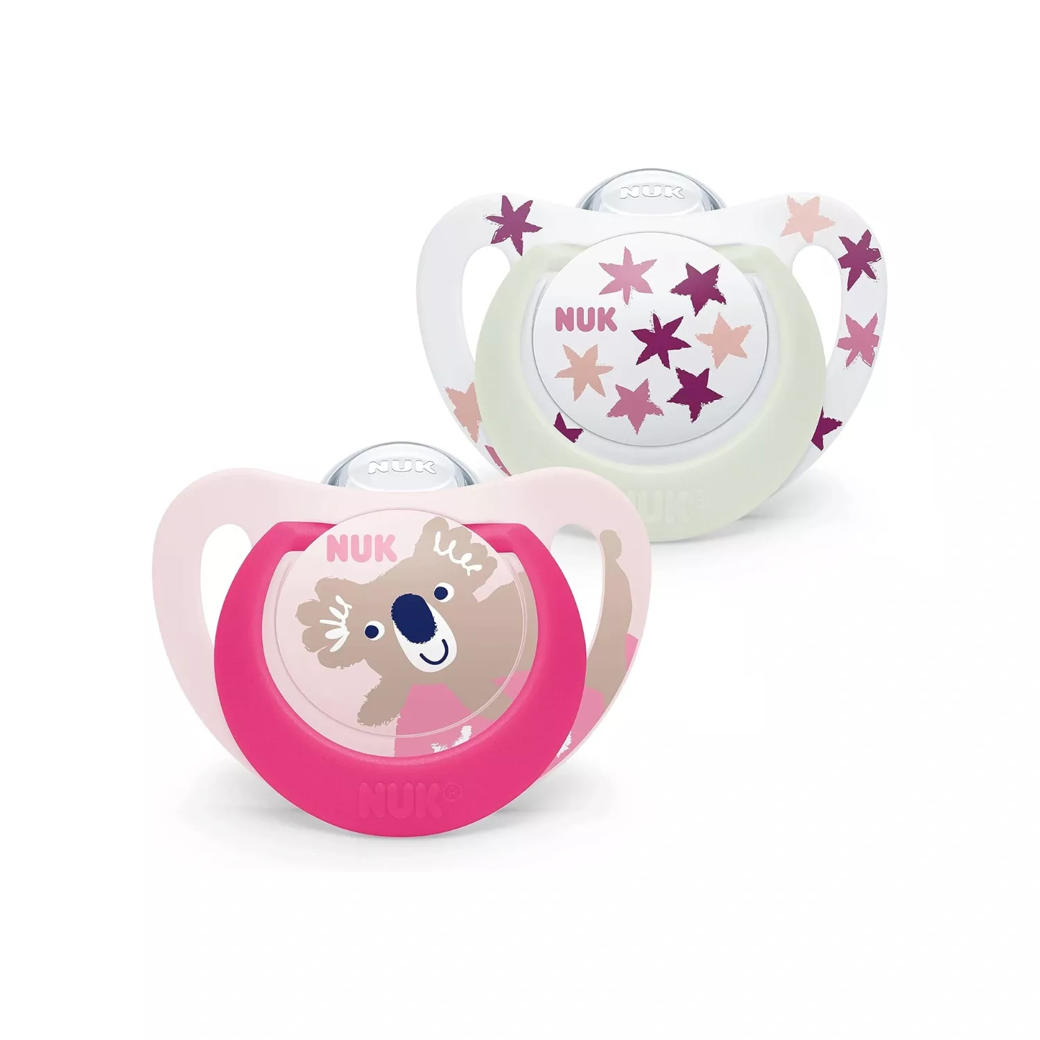 NUK Star Baby Dummy Day & Night Soothers 18-36 Months