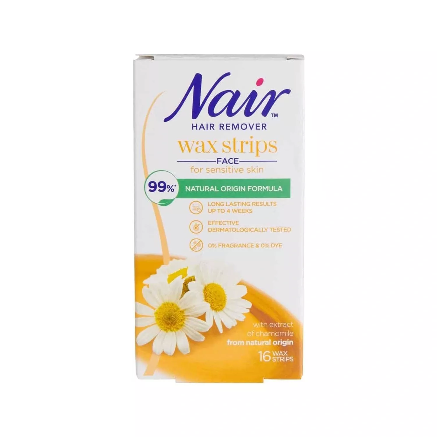 Nair Facial Wax Strips 16