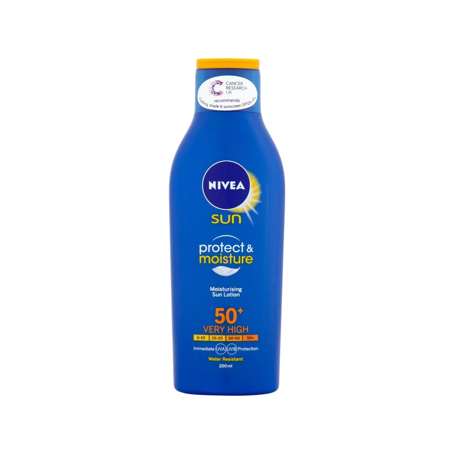 NIVEA SUN Suncream Lotion SPF 50+, Protect & Moisture, 200ml