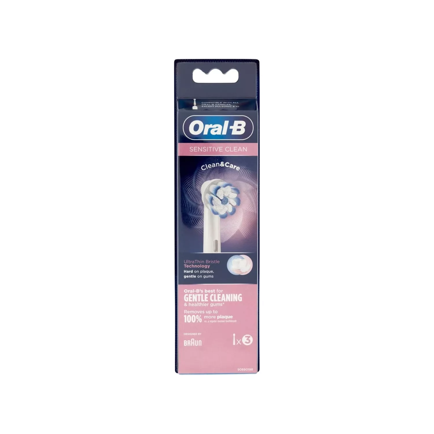 Oral-B Sensitive Clean Heads for Electric Toothbrush x3
