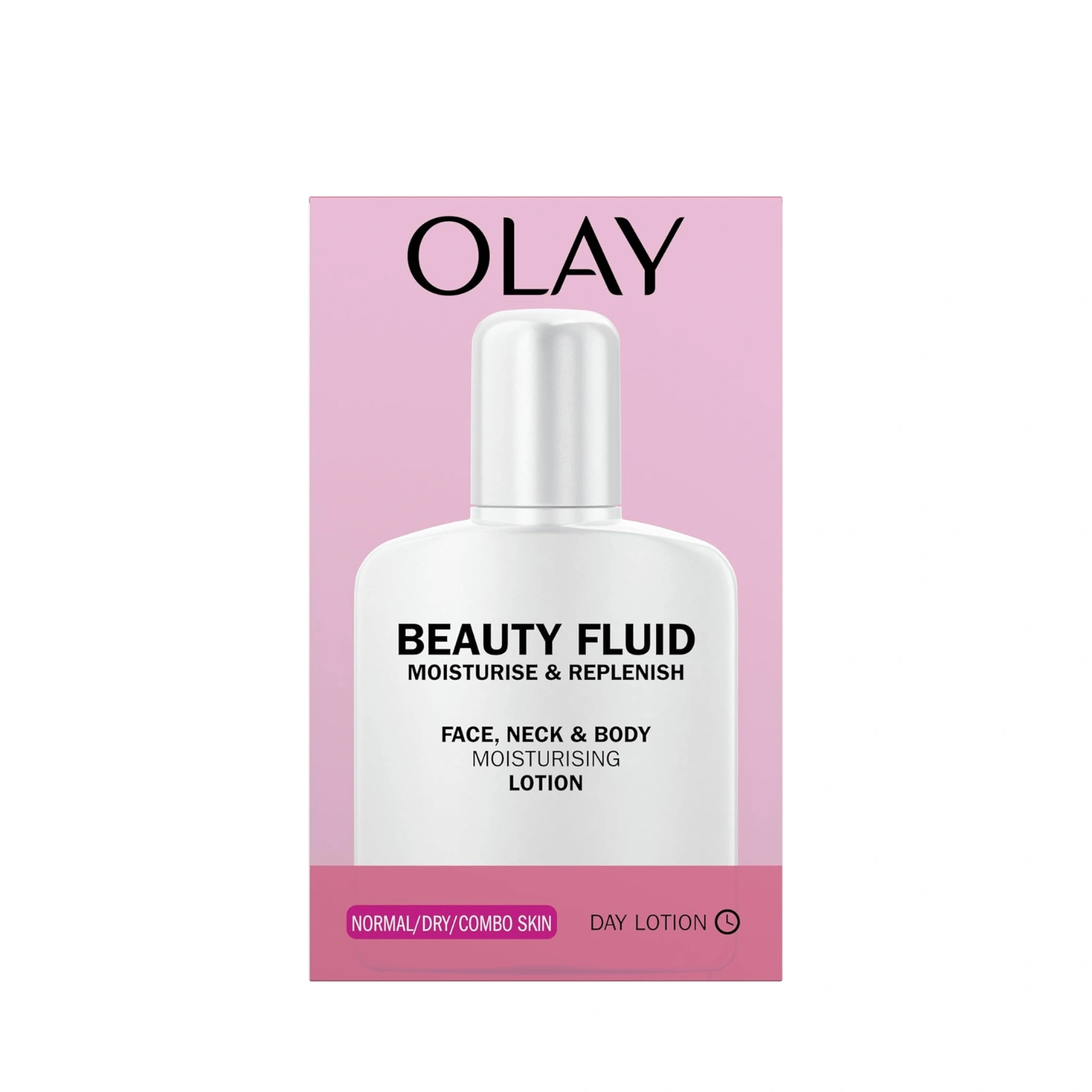 Olay Beauty Fluid Face Body Moisturiser Normal/Dry 200ml