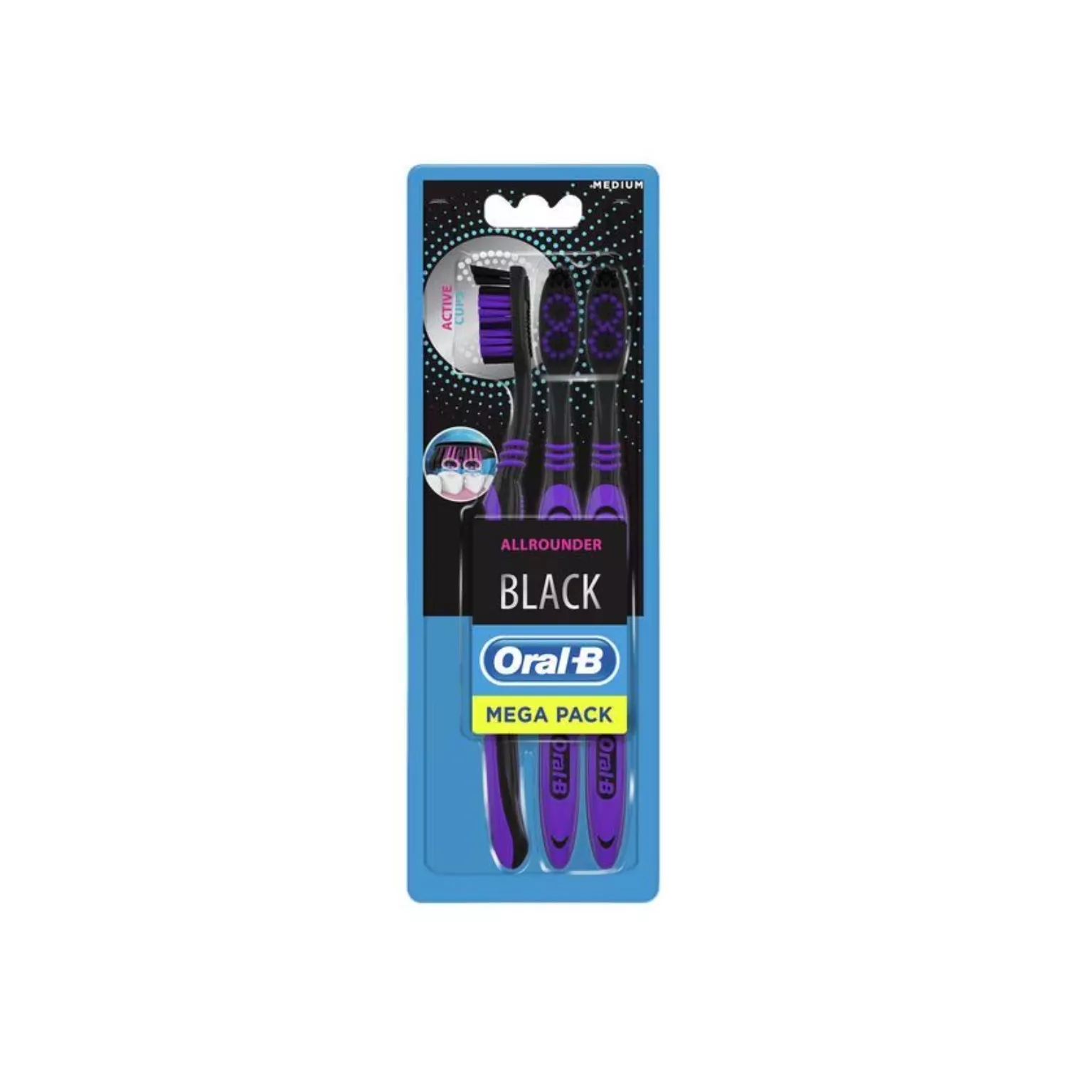 Oral-B Toothbrush AA Clean Black 40 Medium