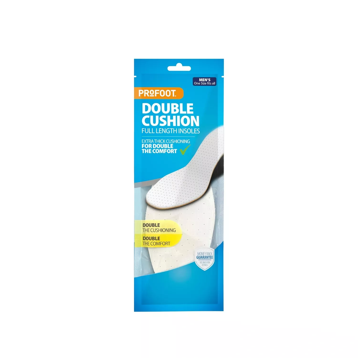 Profoot Mens Double Cushion 1 Pair
