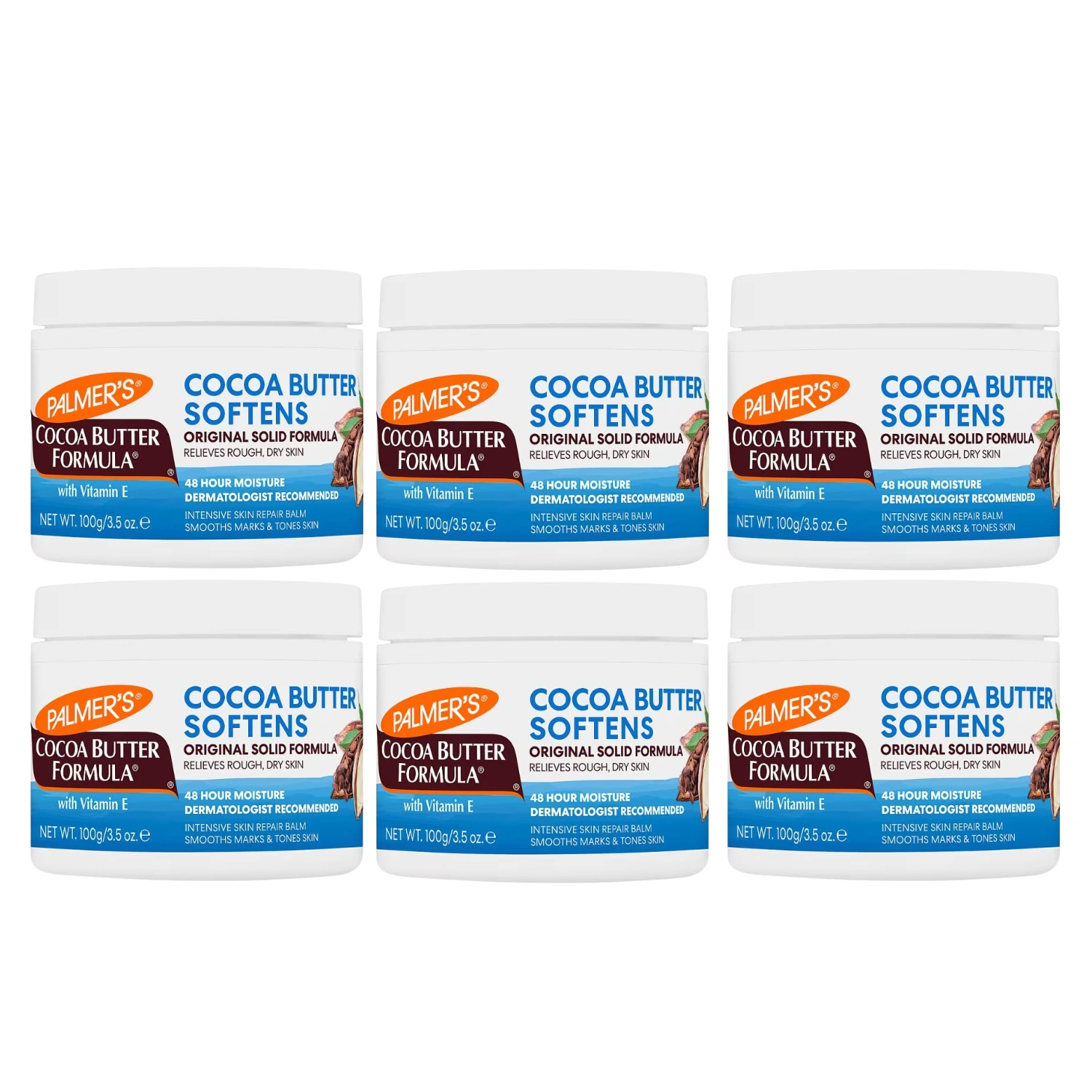 Palmers Cocoa Butter Formula Cream 100g - Pack 6