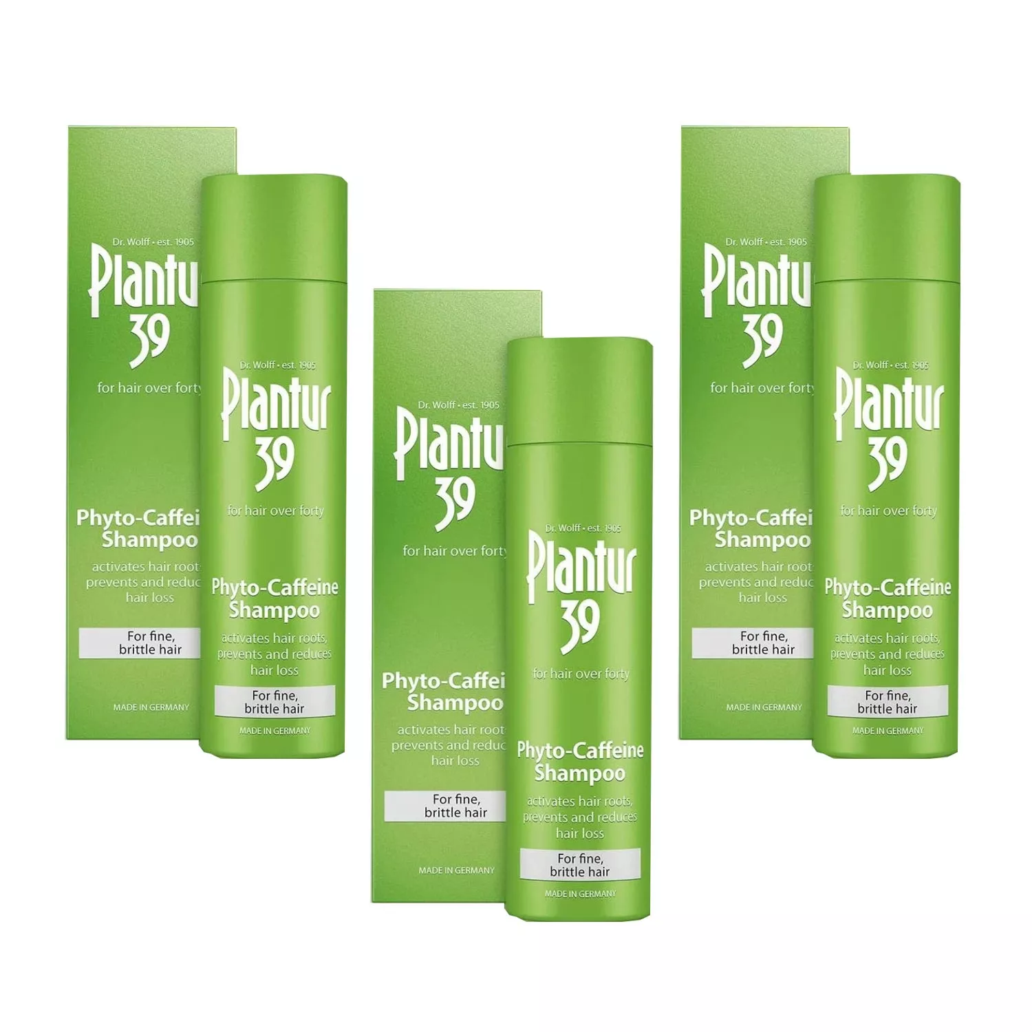 Plantur 39 Caffeine Shampoo 250ml - Pack of 3