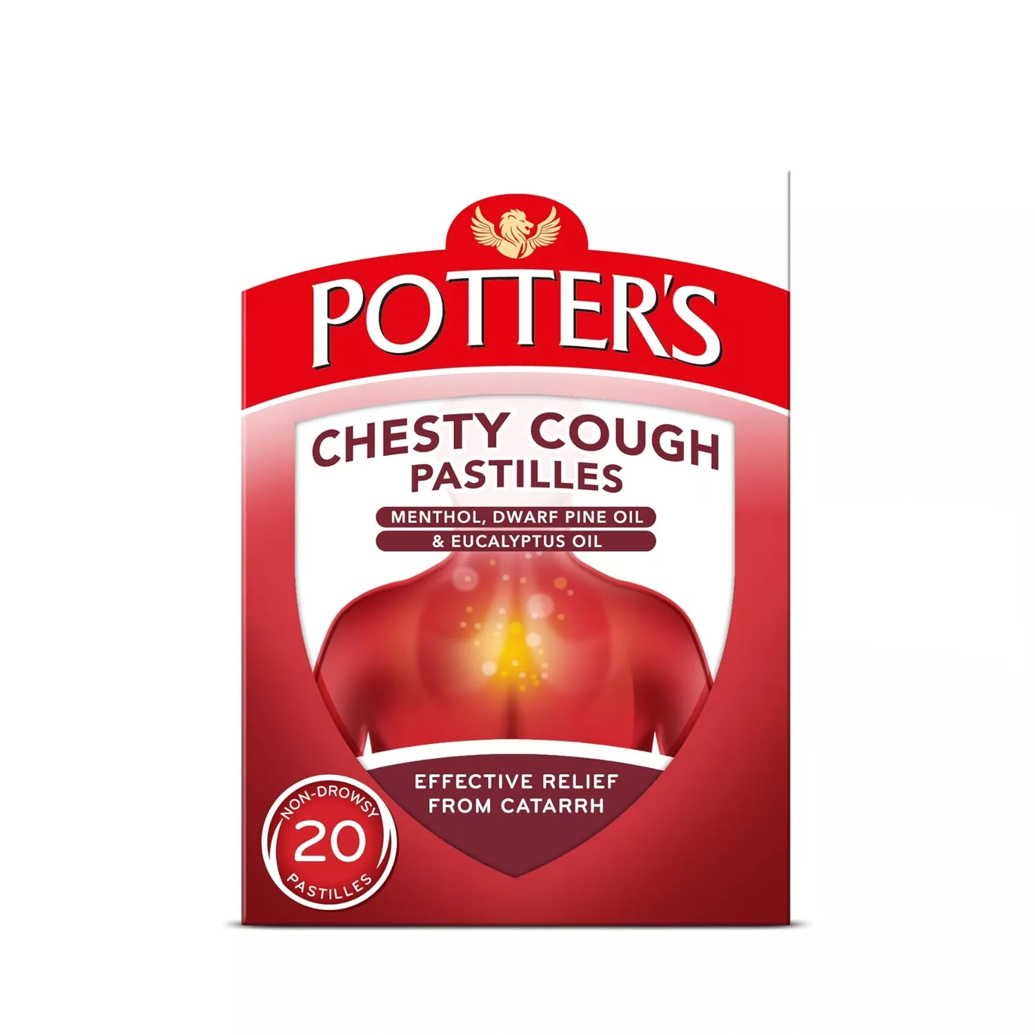 Potters Chesty Cough & Catarrh - 20 Pastilles
