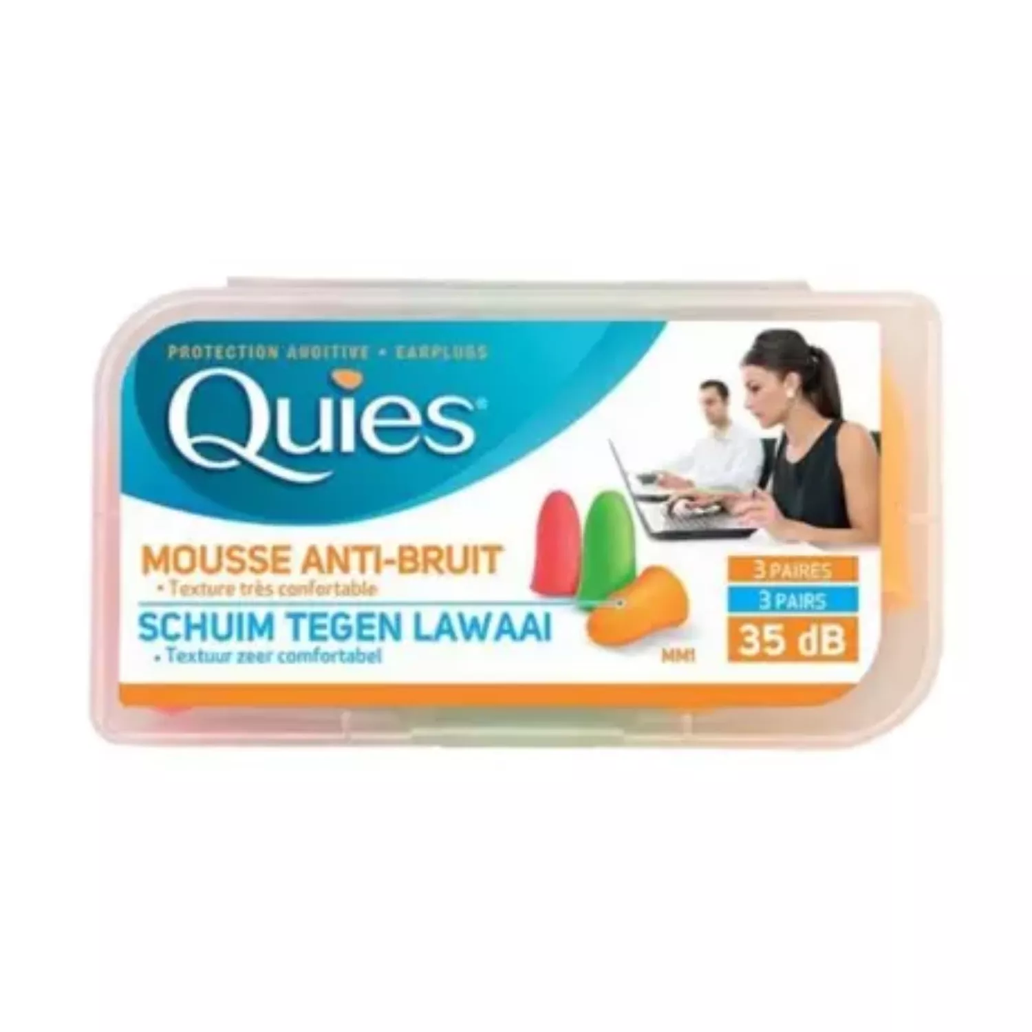 Quies Protection Auditive - Earplugs 35dB-3 Pairs