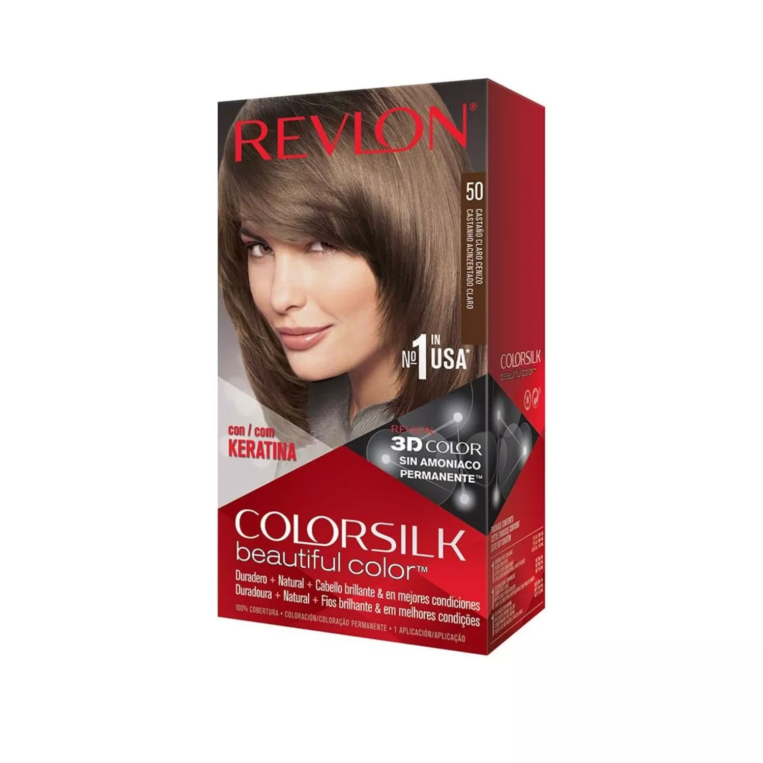 Colorsilk Beautiful Color Permanent Hair Color 50 Light Ash Brown