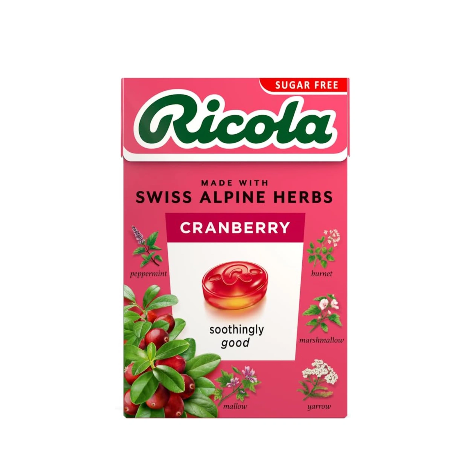 Ricola Cranberry Lozenges Sugar Free 45g