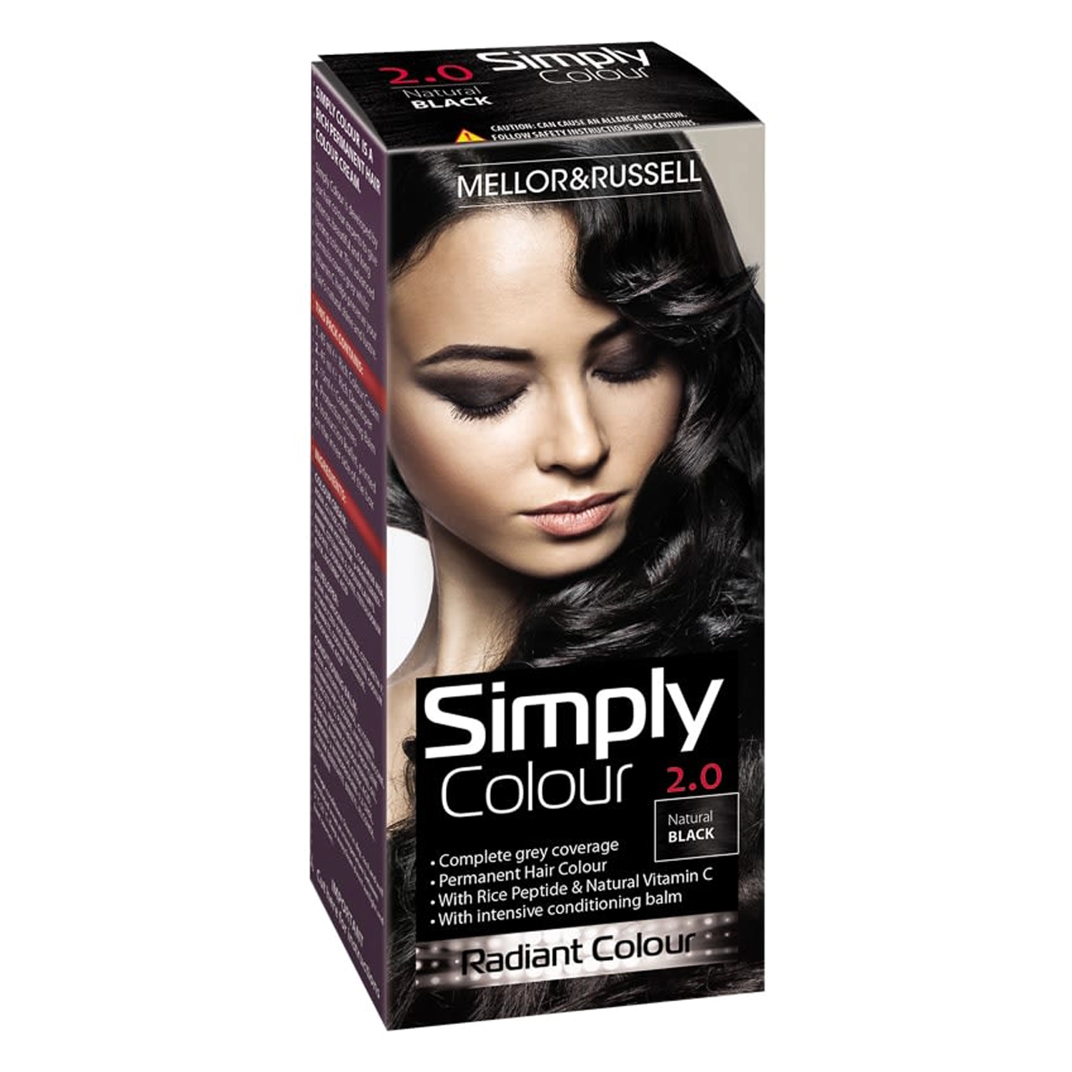 Mellor & Russell Simply Permanent Hair Colour 2 Natural Black