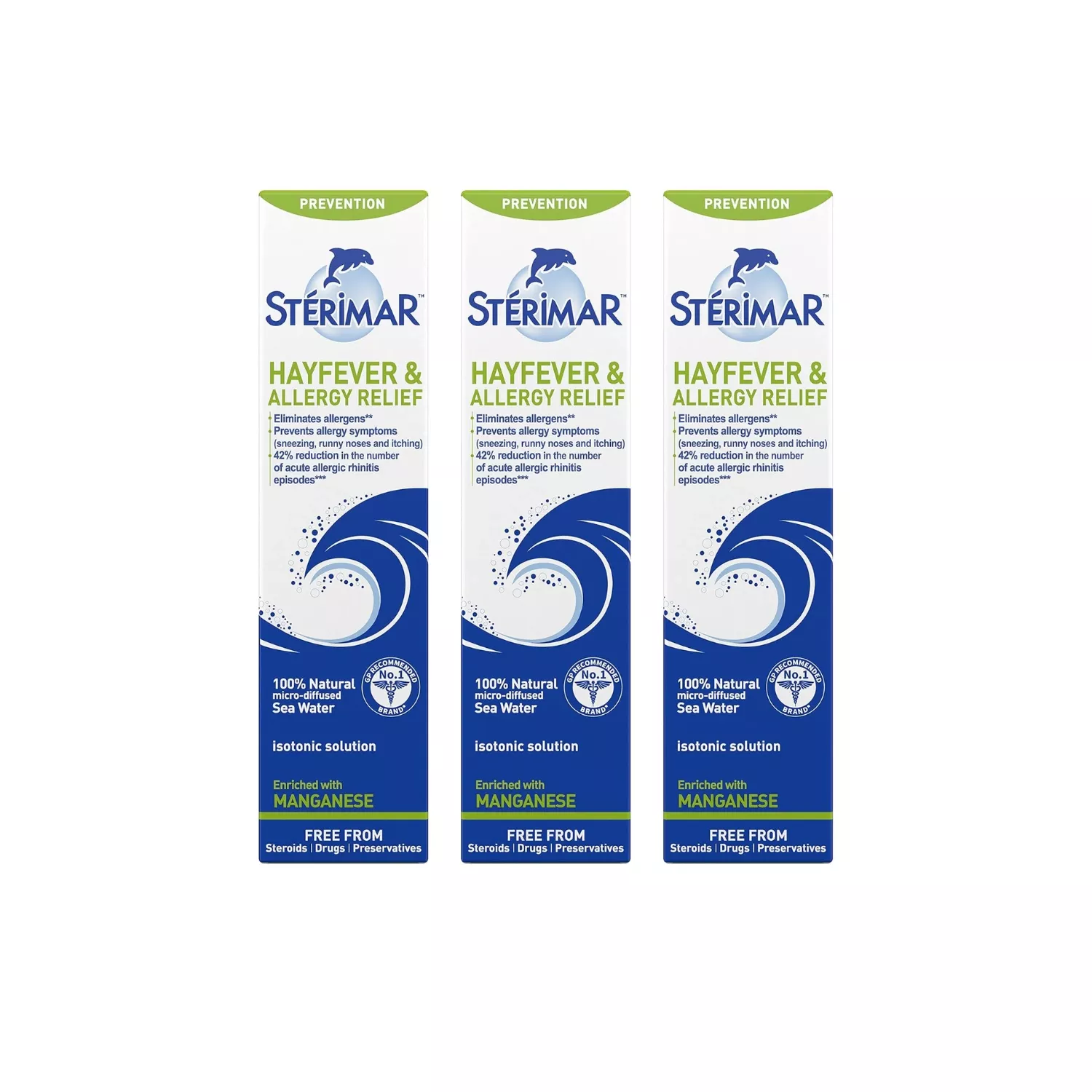 Sterimar Hayfever & Allergy Relief Nasal Spray 50ml - Pack 3