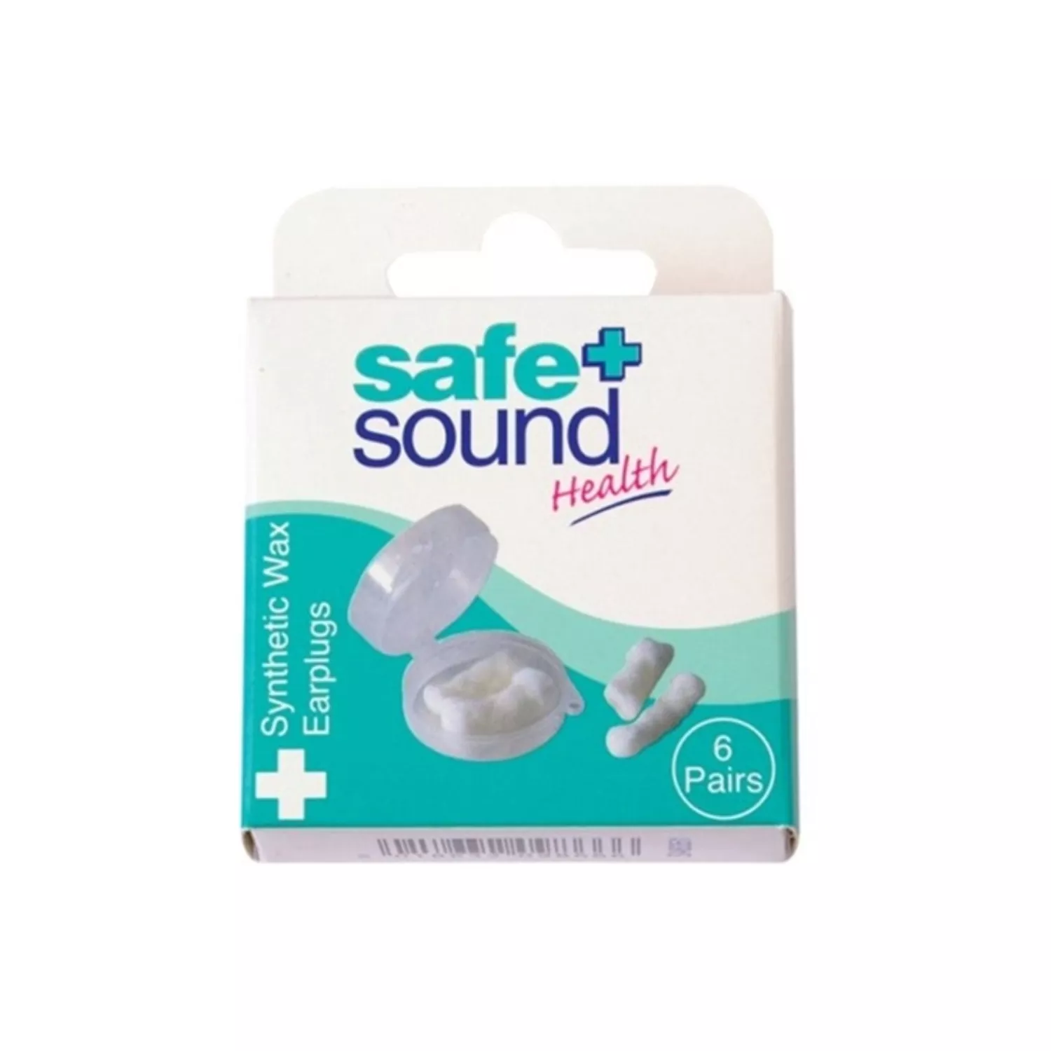 Safe & Sound Wax Ear Plugs 6 Pairs Per Pack