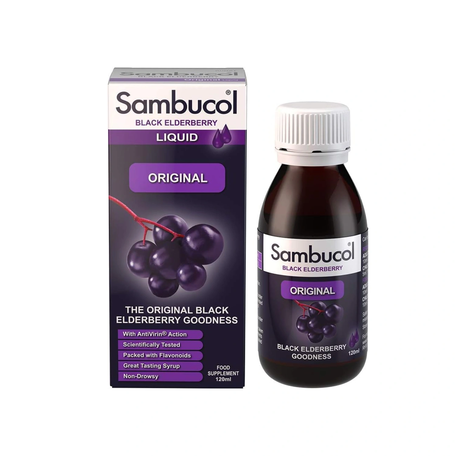 Sambucol Black Elderberry Original Liquid 120 ml